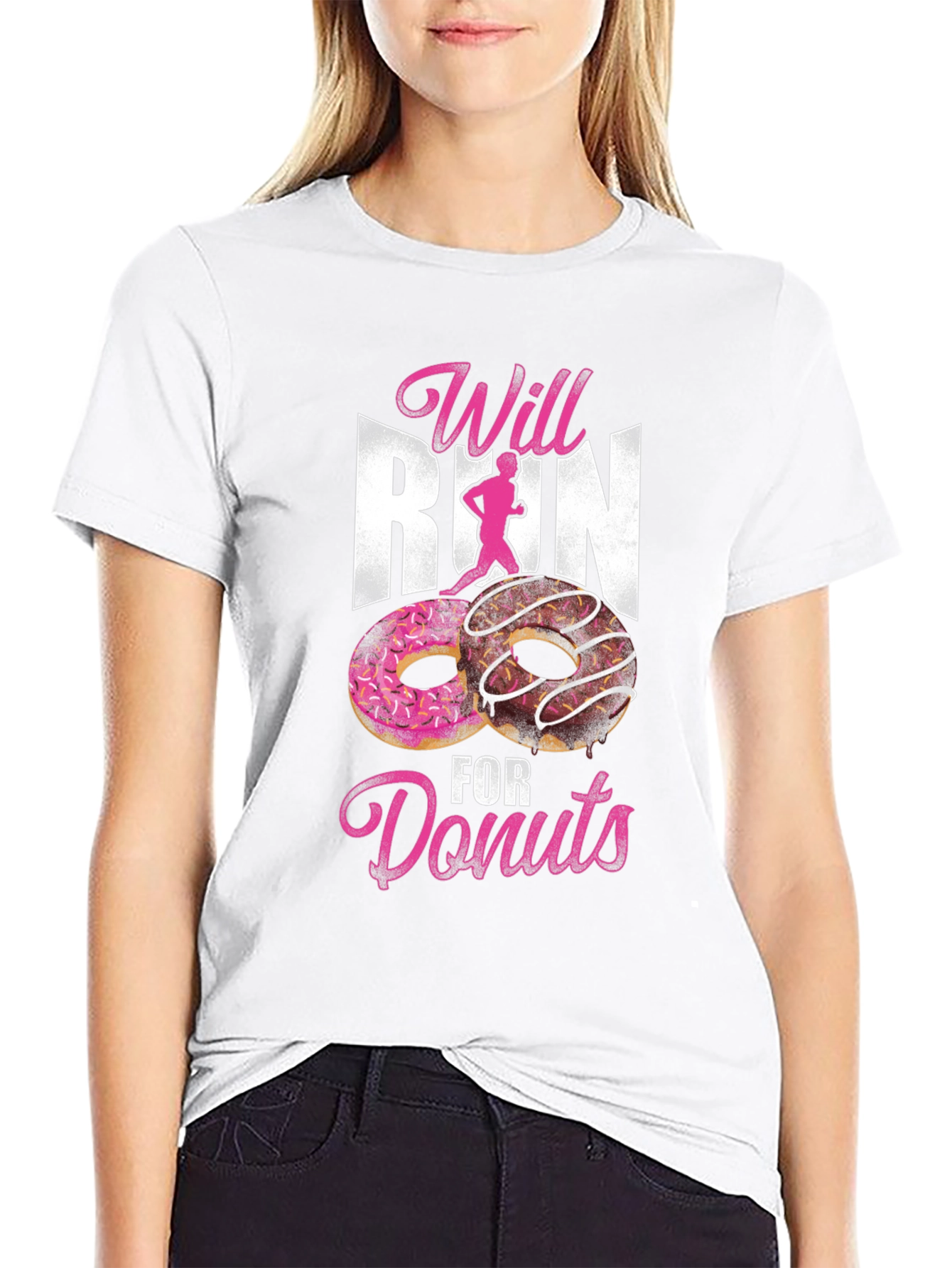 Will Run for Donuts Graphic T-Shirt
