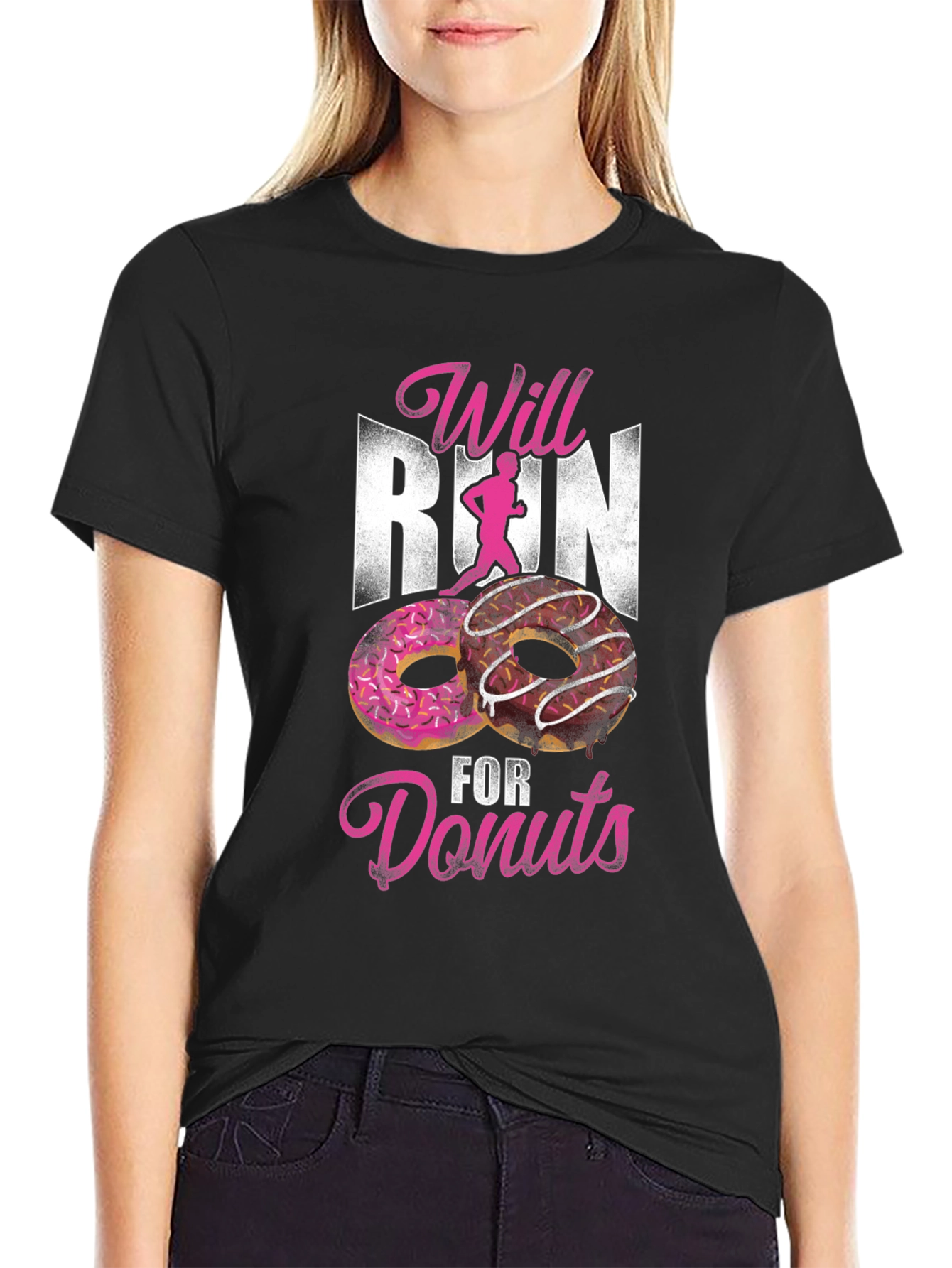 Will Run for Donuts Graphic T-Shirt