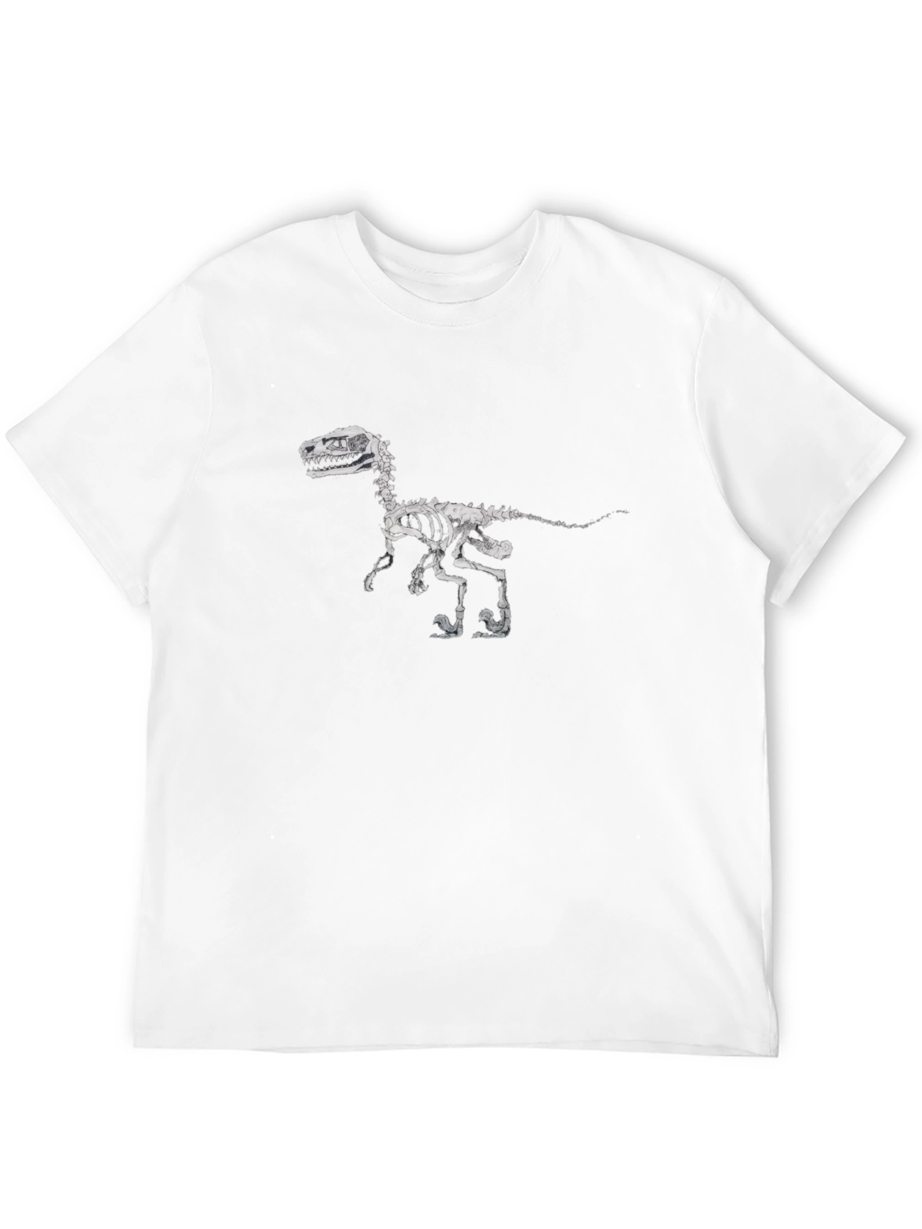 Dinosaur Skeleton Graphic Black T-Shirt