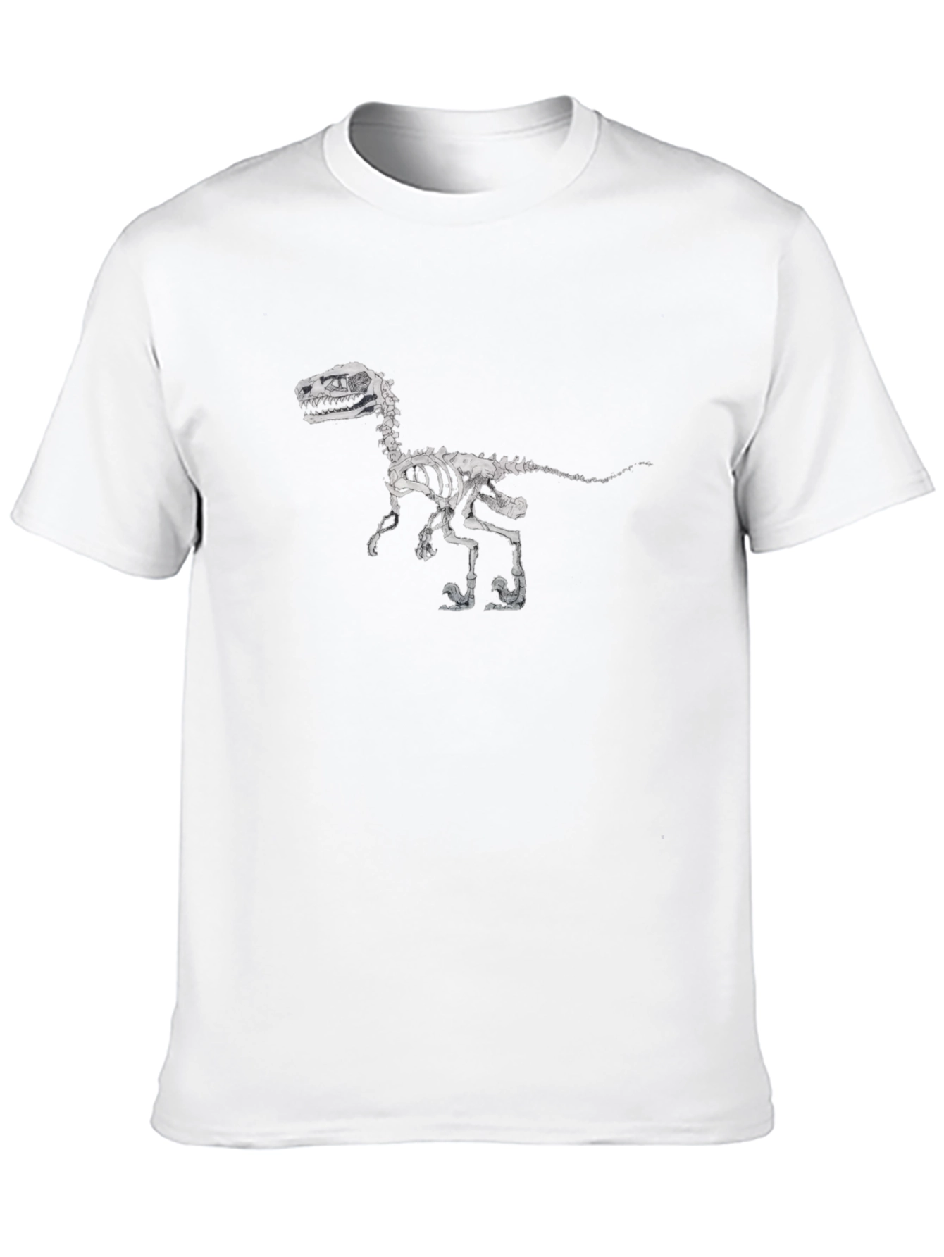 Dinosaur Skeleton Graphic Black T-Shirt