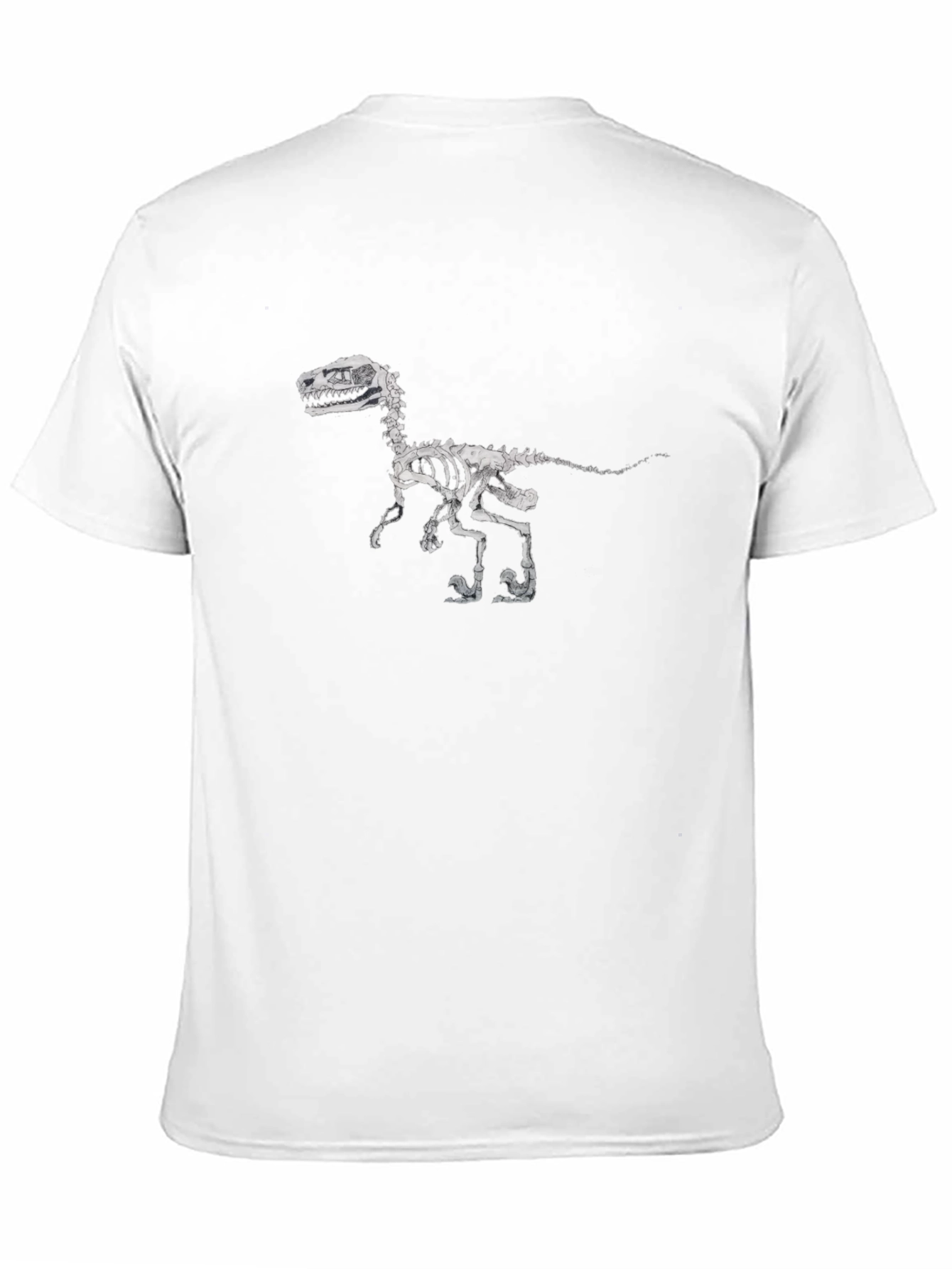 Dinosaur Skeleton Graphic Black T-Shirt