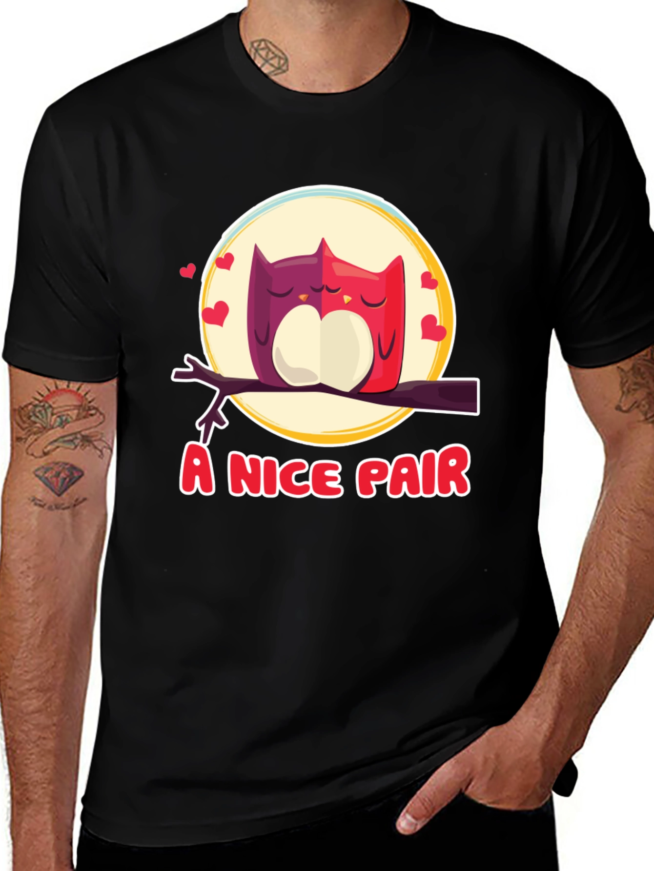 A Nice Pair Owls T-Shirt - Love Bird Tee