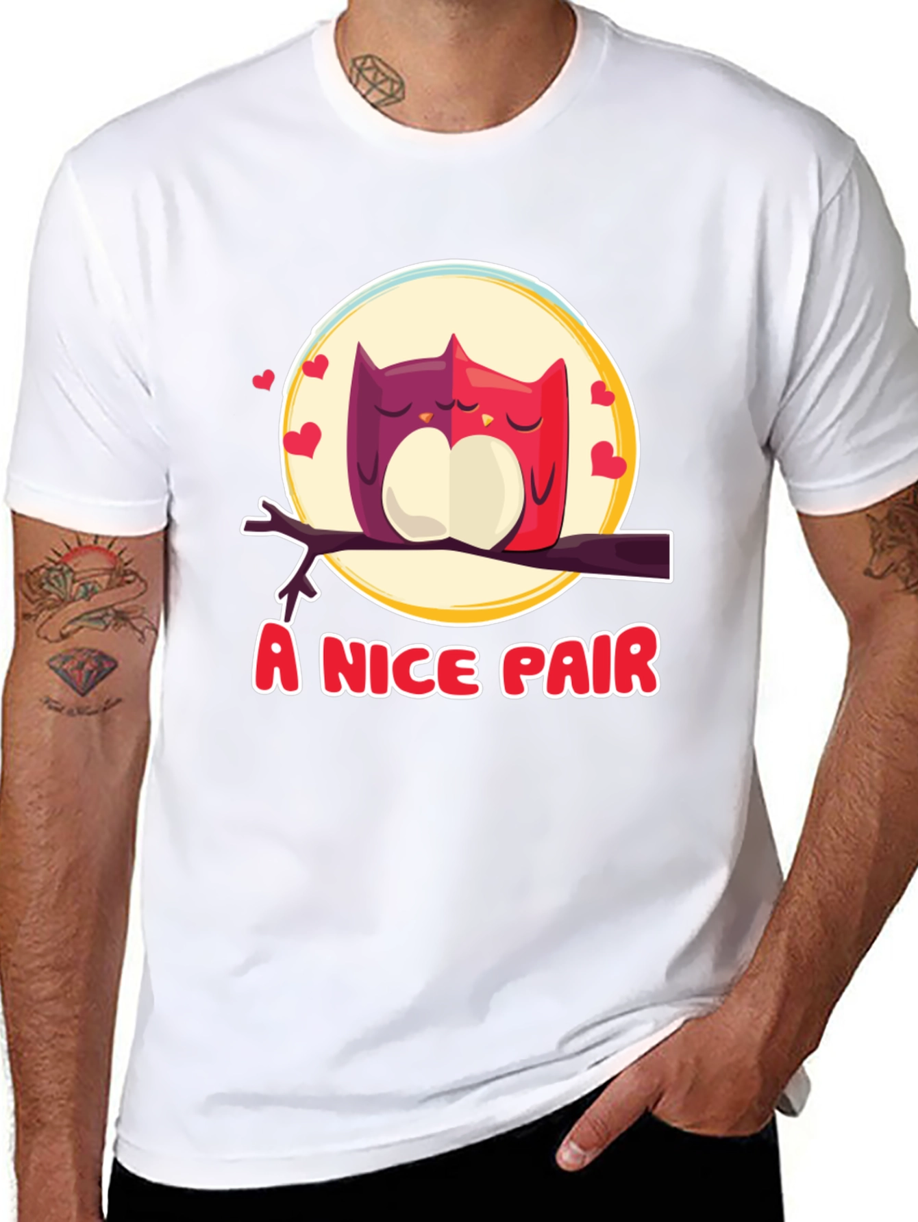 A Nice Pair Owls T-Shirt - Love Bird Tee