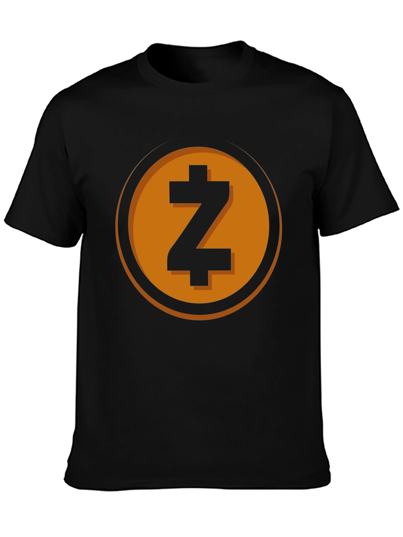 Zcash Crypto Tee - Black Cotton T-Shirt