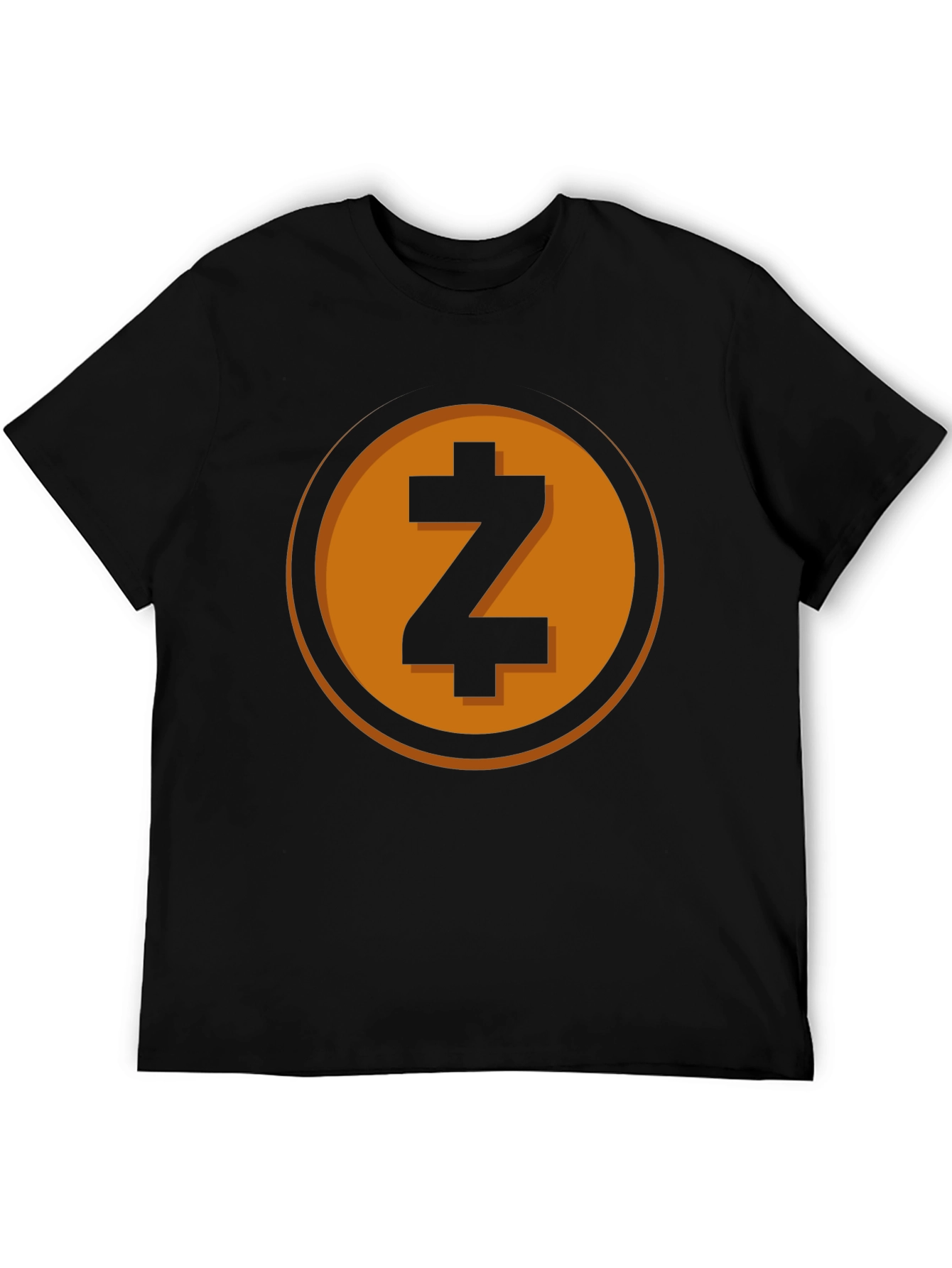 Zcash Crypto Tee - Black Cotton T-Shirt