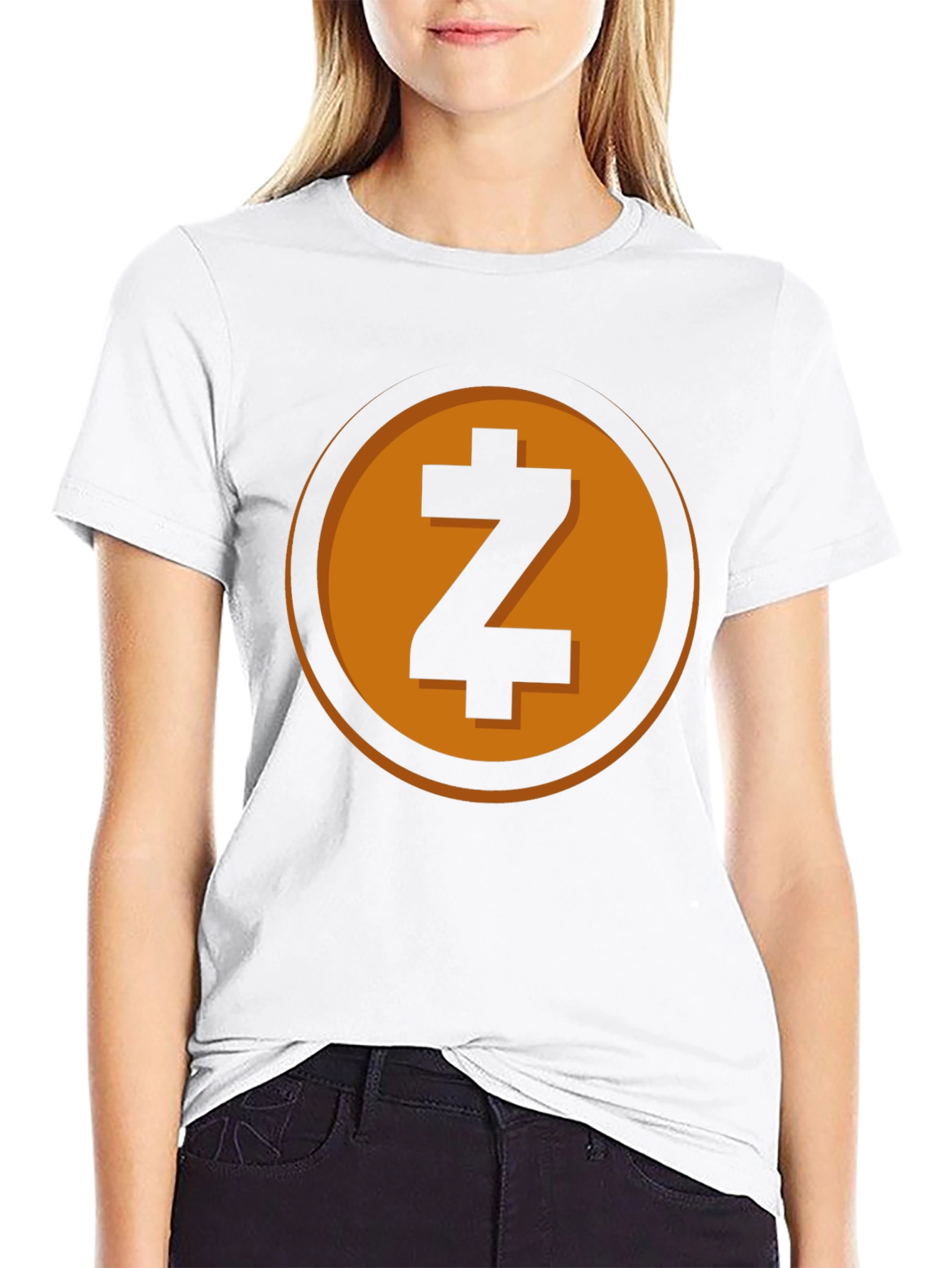 Zcash Crypto Tee - Black Cotton T-Shirt