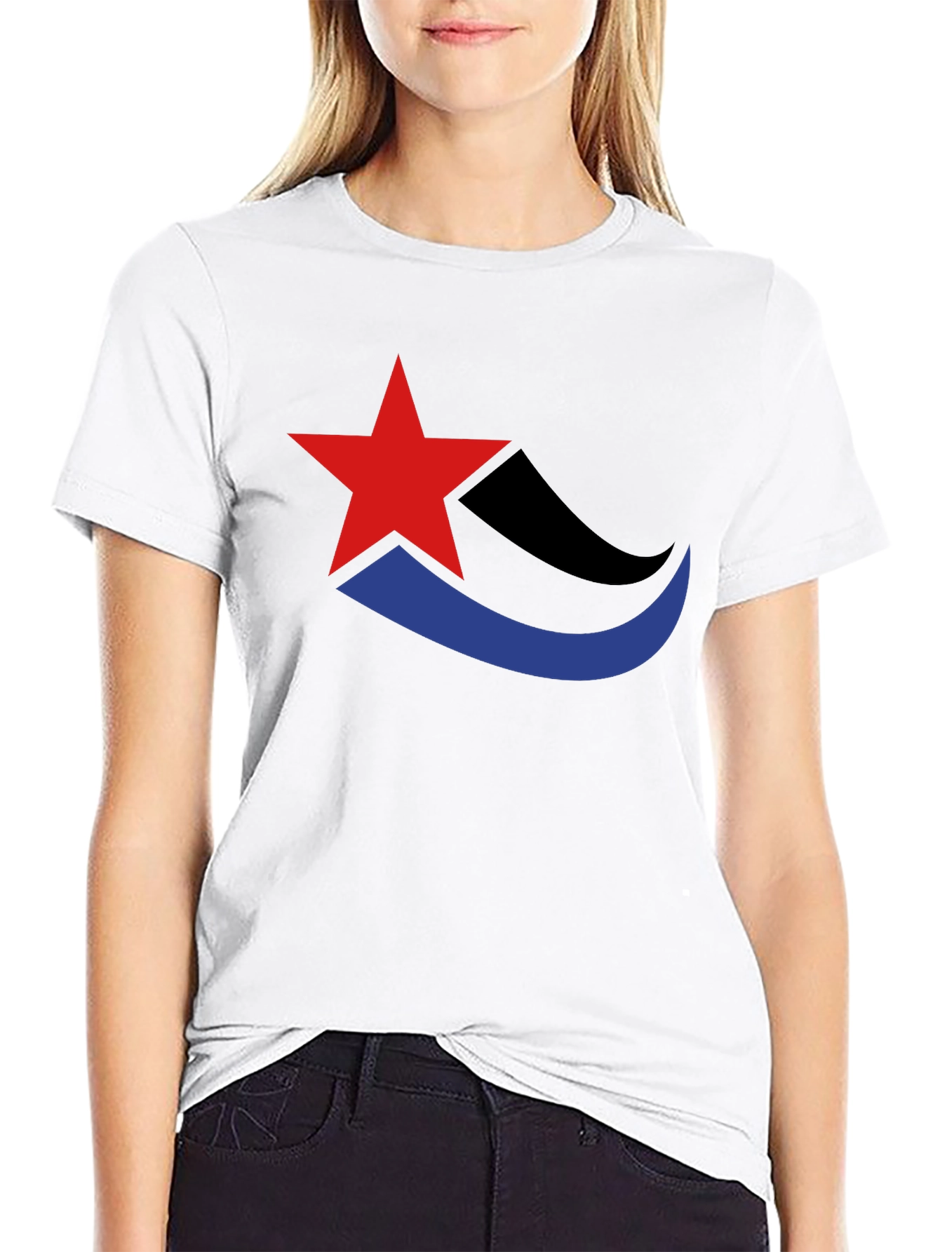 Stylish Star Graphic Tee - Casual Comfort