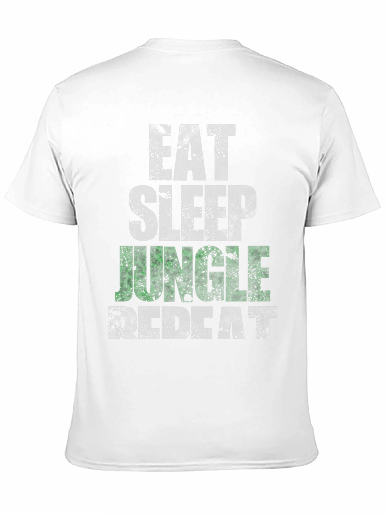 Eat Sleep Jungle Repeat Black Graphic Tee