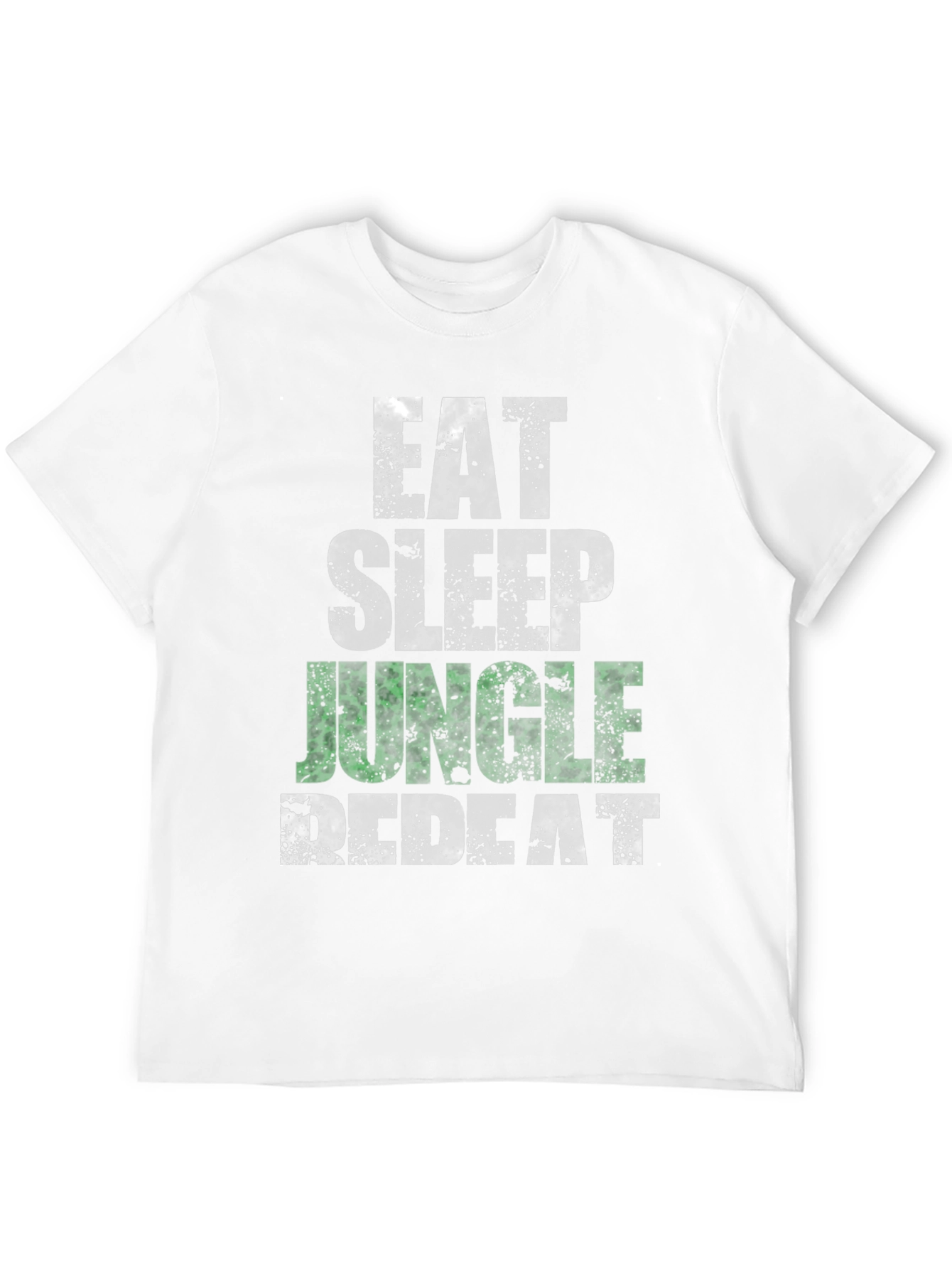 Eat Sleep Jungle Repeat Black Graphic Tee