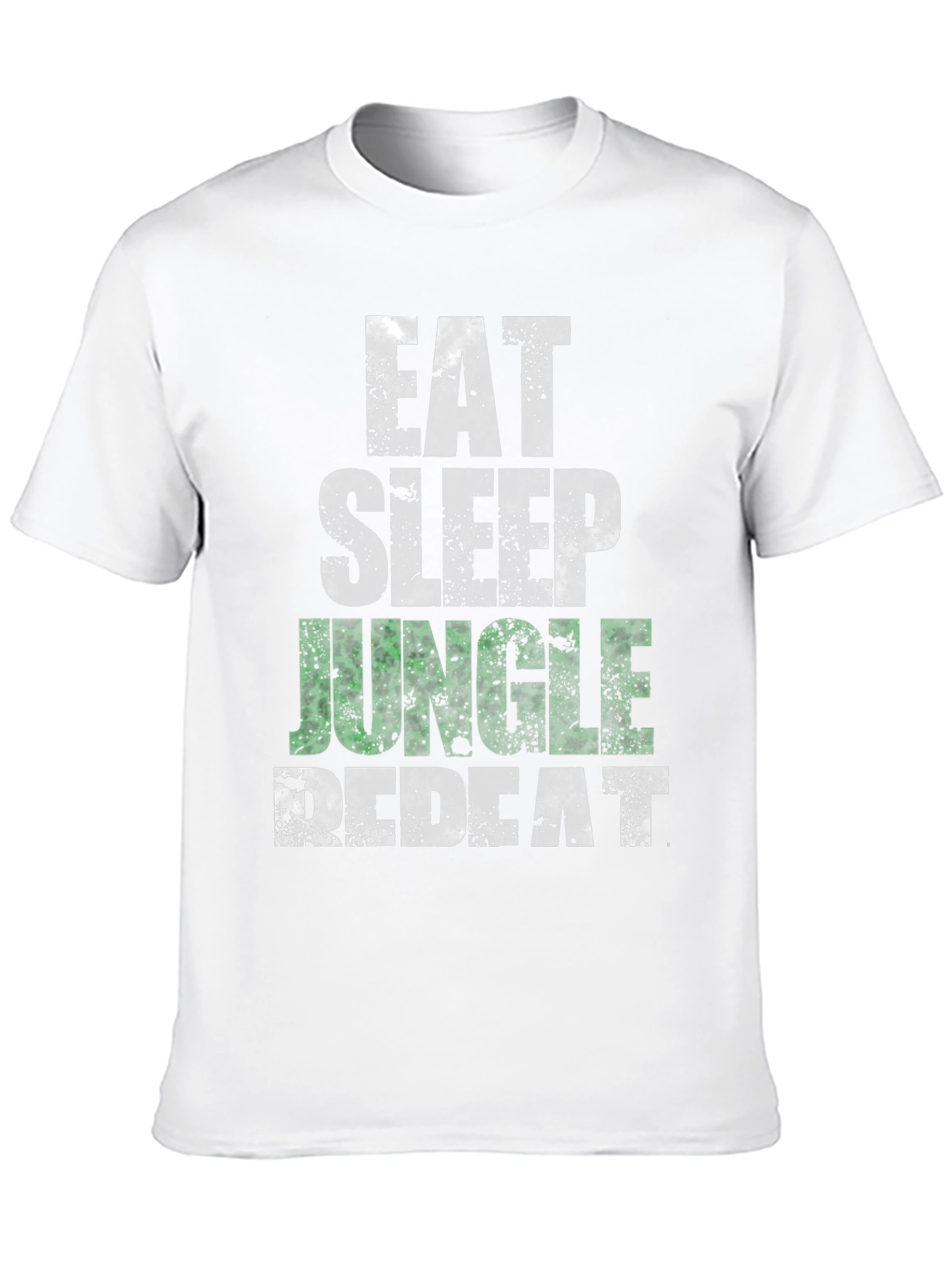 Eat Sleep Jungle Repeat Black Graphic Tee