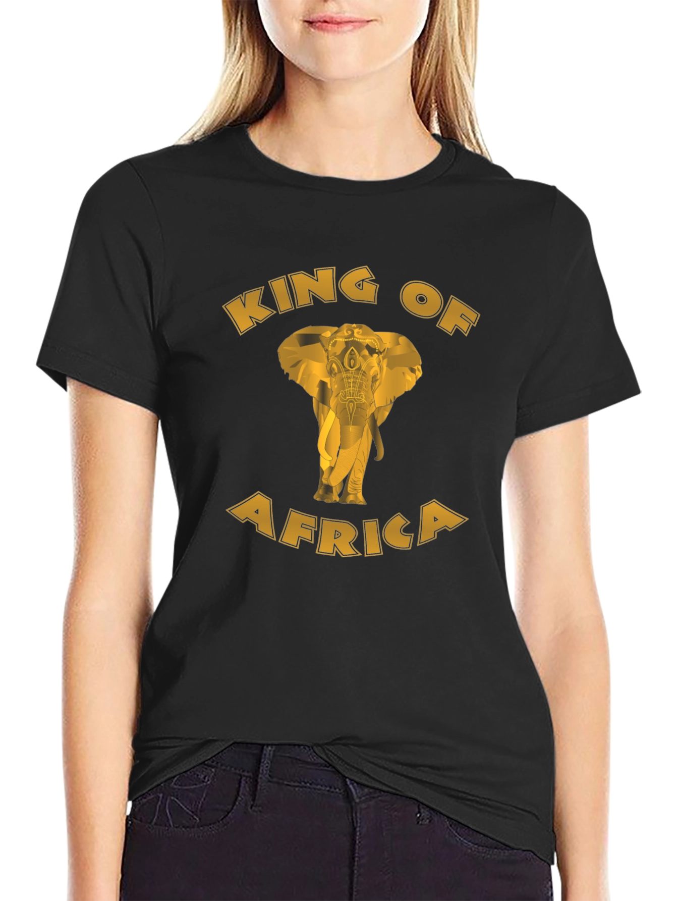 King of Africa Elephant Graphic T-Shirt