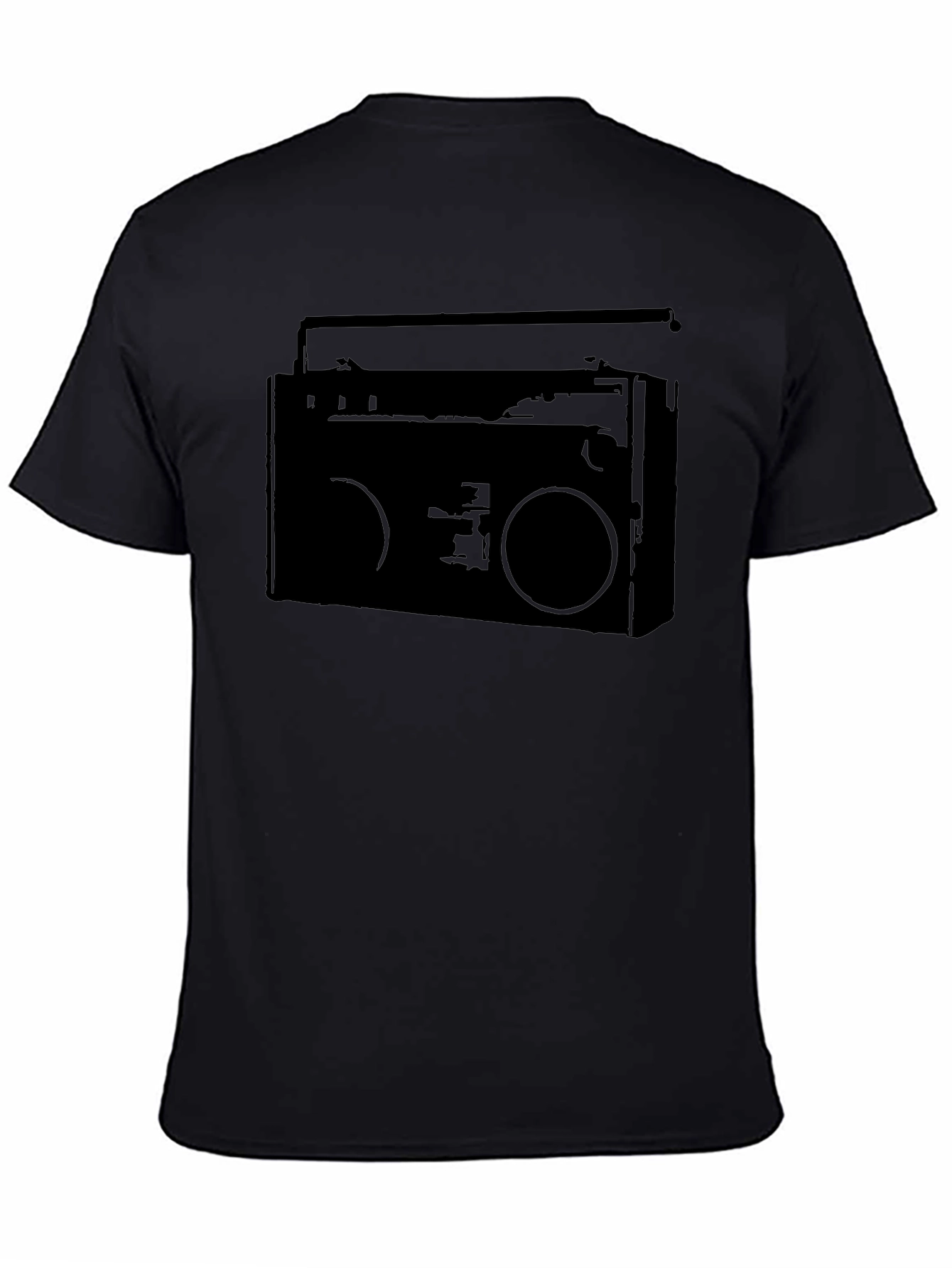 Retro Boombox Graphic Tee - Classic Style