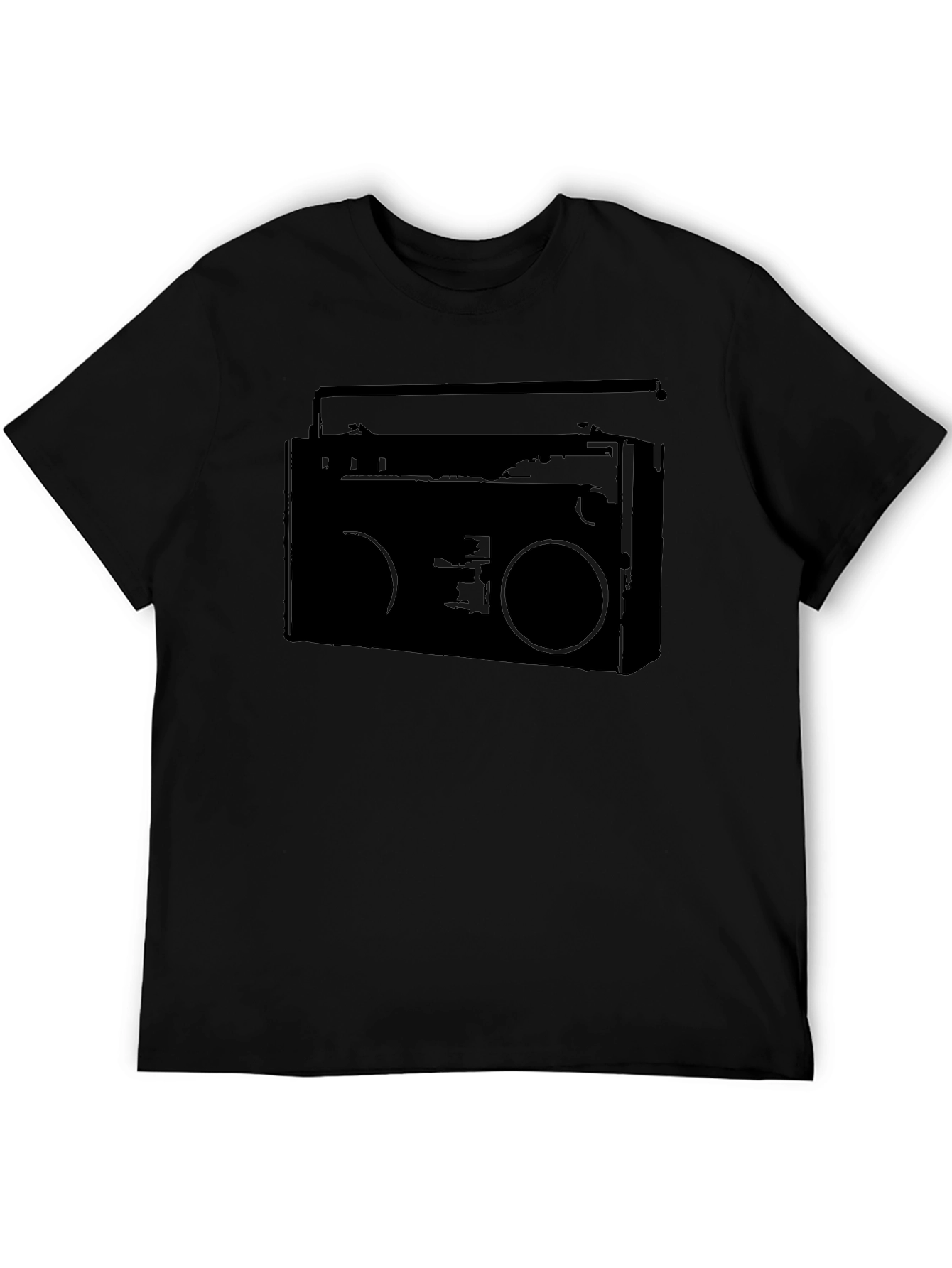 Retro Boombox Graphic Tee - Classic Style