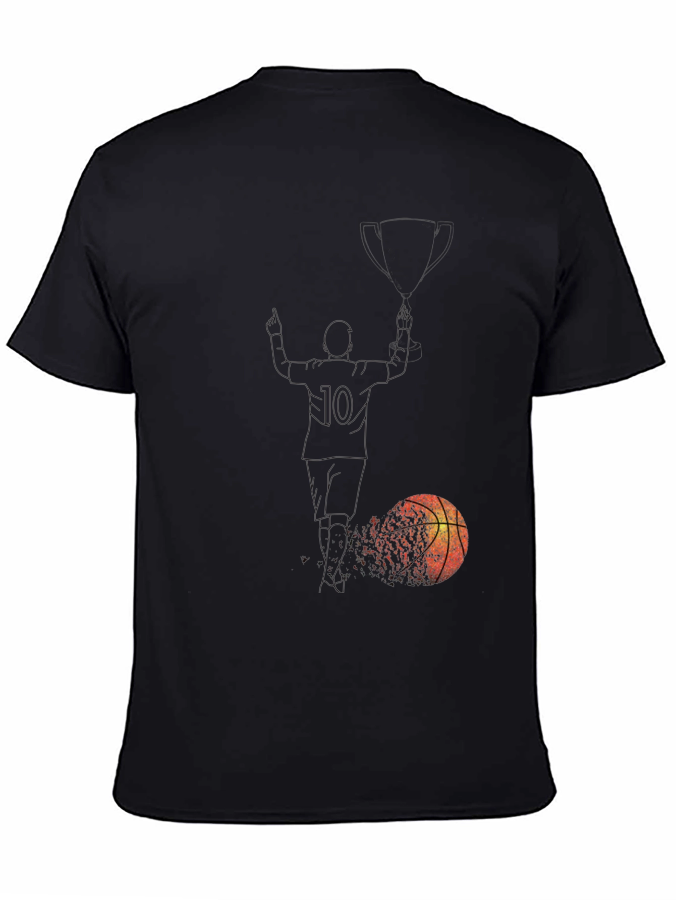 Basketball Trophy Black T-Shirt