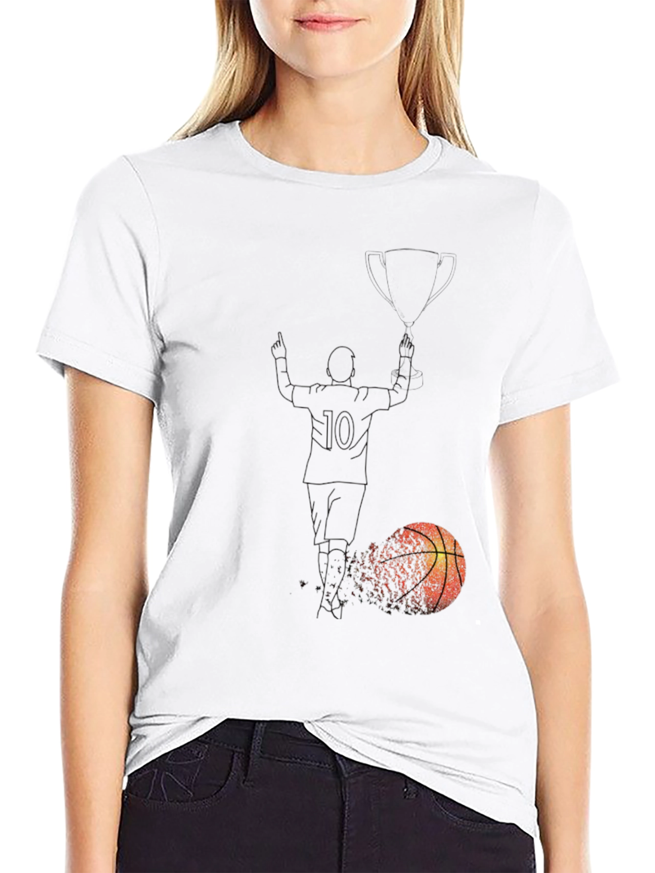 Basketball Trophy Black T-Shirt