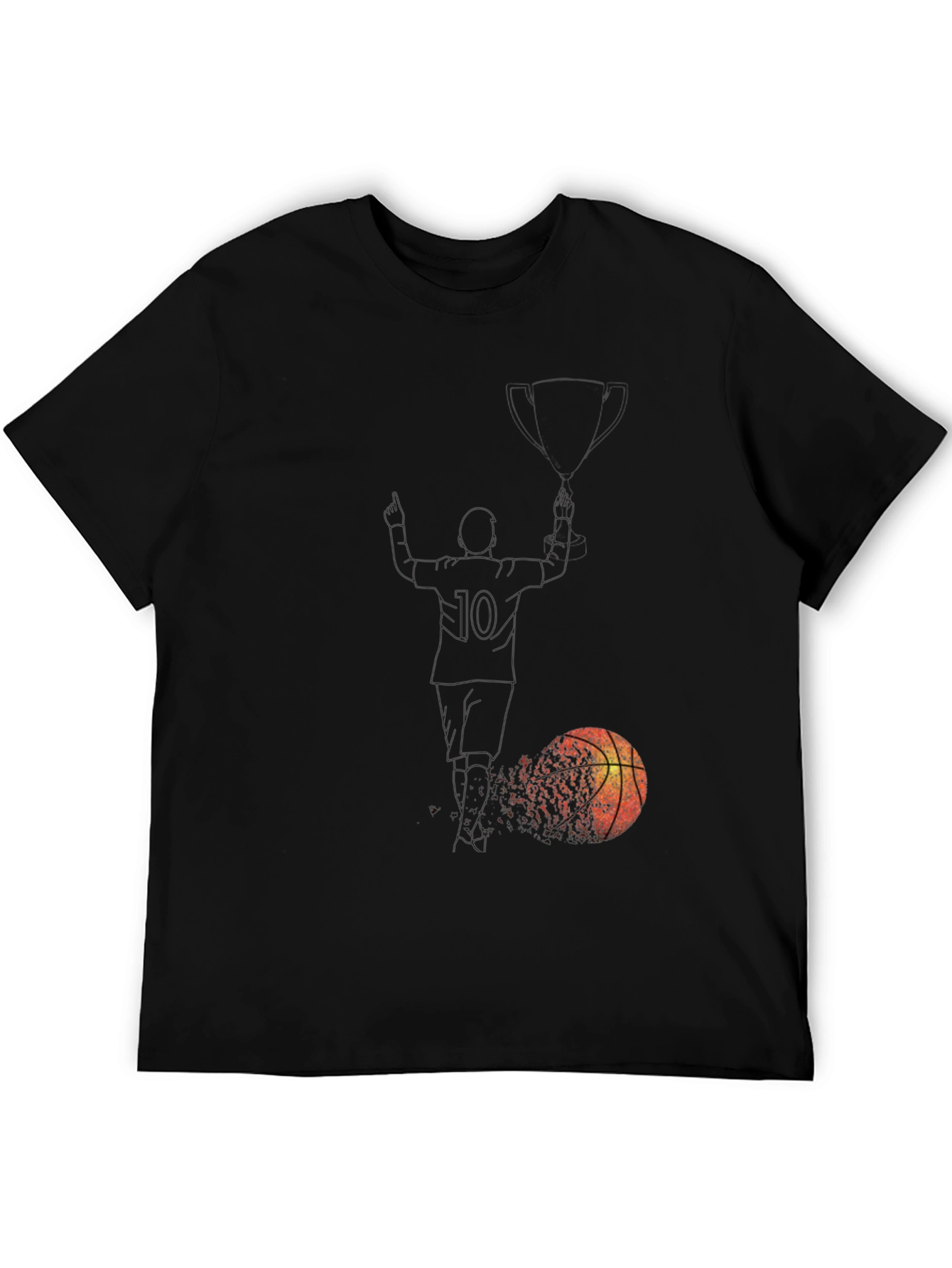 Basketball Trophy Black T-Shirt
