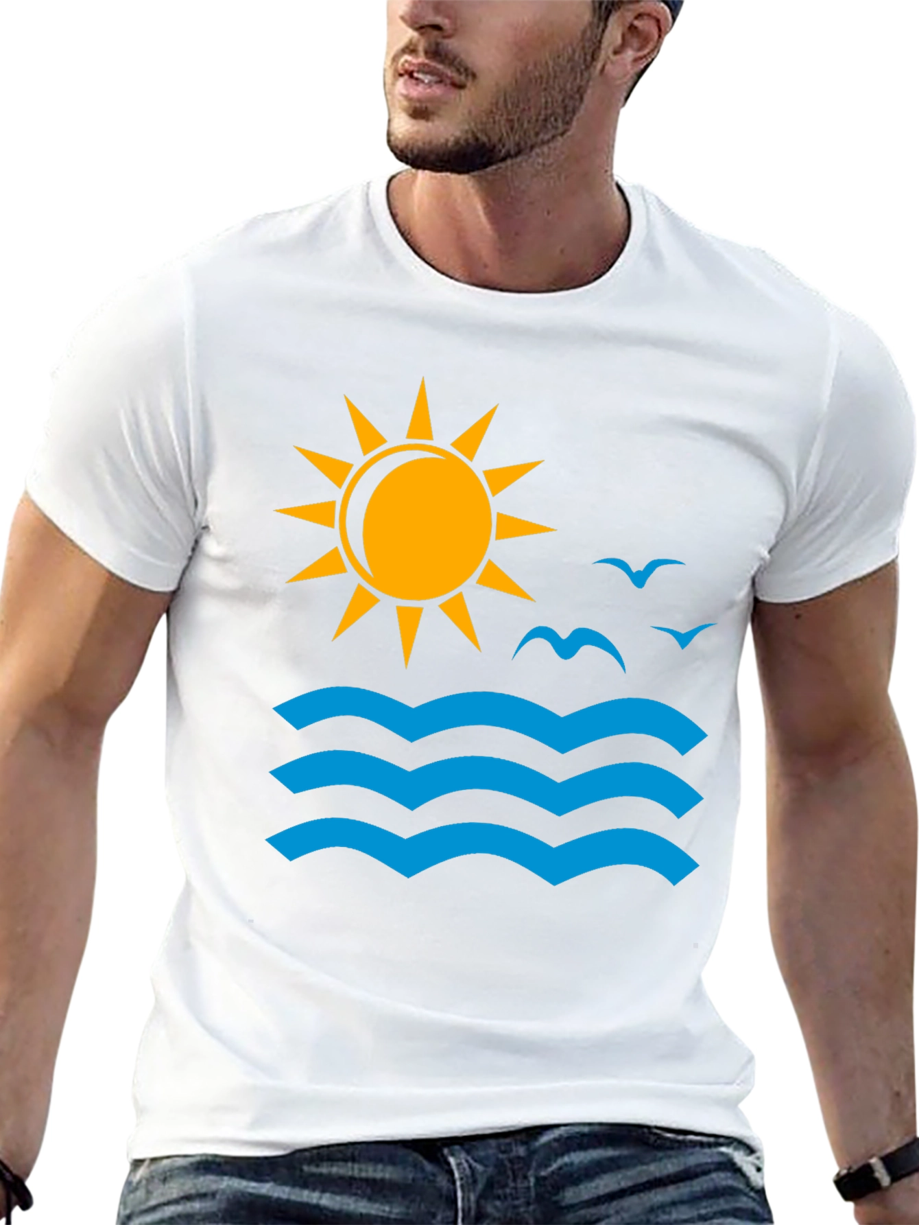 Ocean Sun Graphic T-Shirt