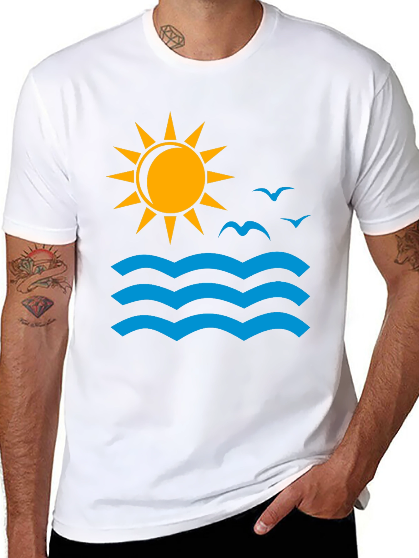 Ocean Sun Graphic T-Shirt