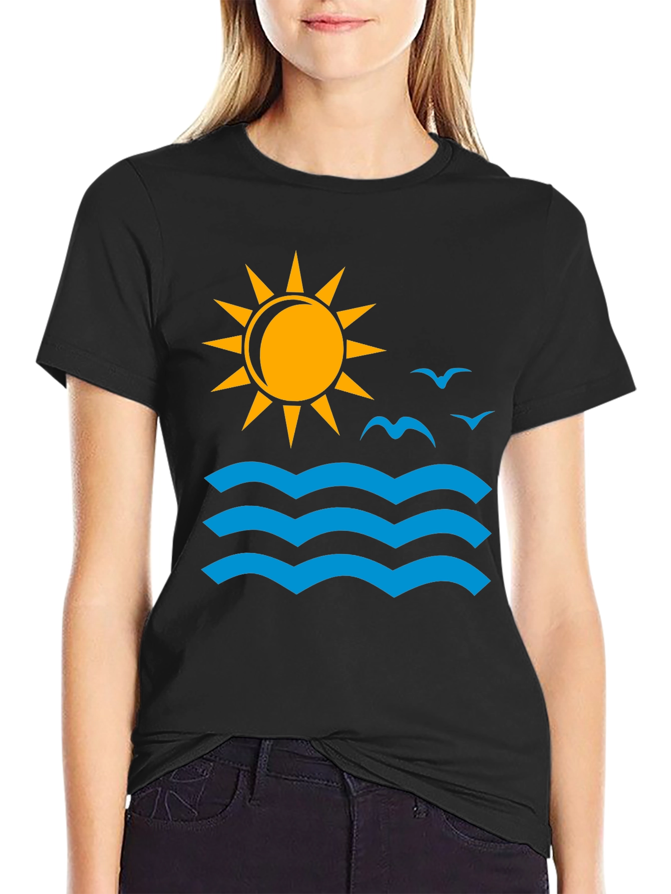 Ocean Sun Graphic T-Shirt