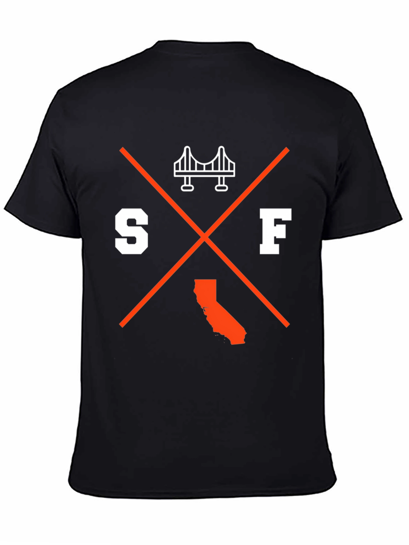 SF California Bridge Graphic Tee - Black