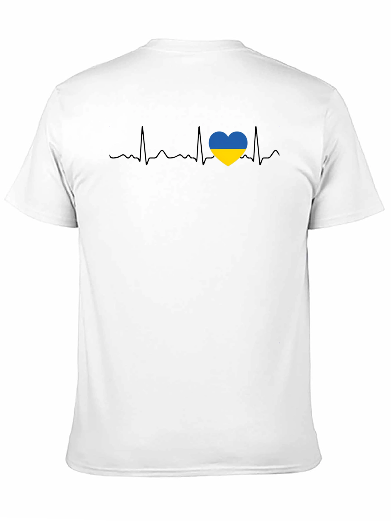 Ukraine Heartbeat T-Shirt - Support Ukraine
