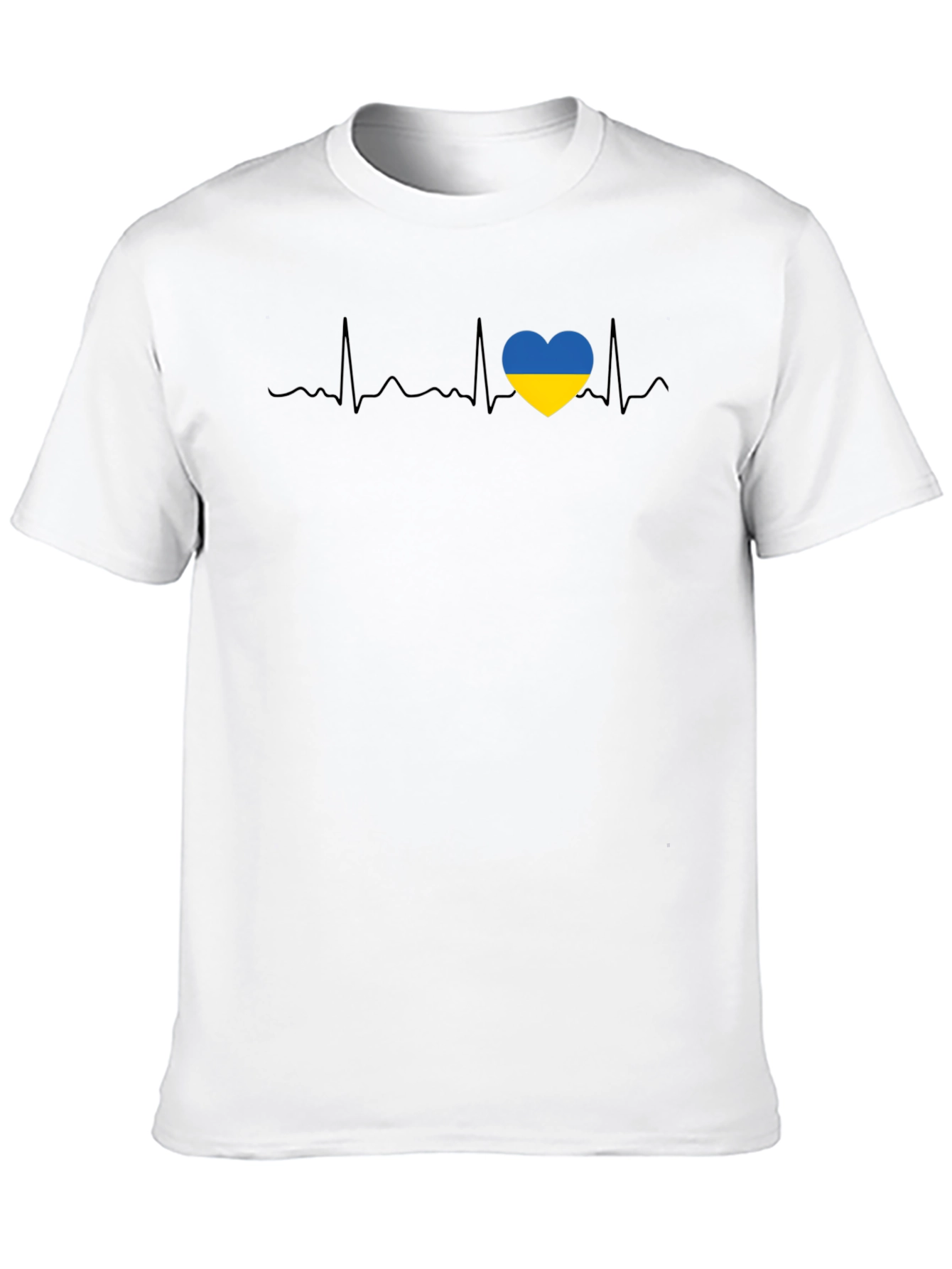 Ukraine Heartbeat T-Shirt - Support Ukraine