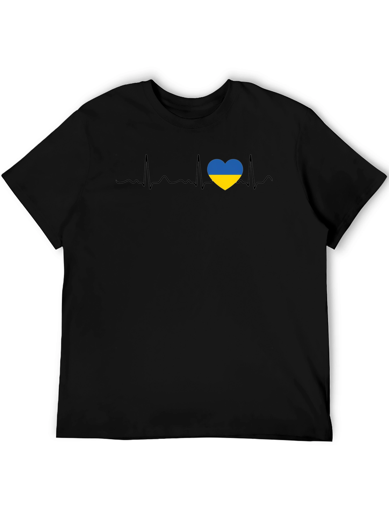 Ukraine Heartbeat T-Shirt - Support Ukraine