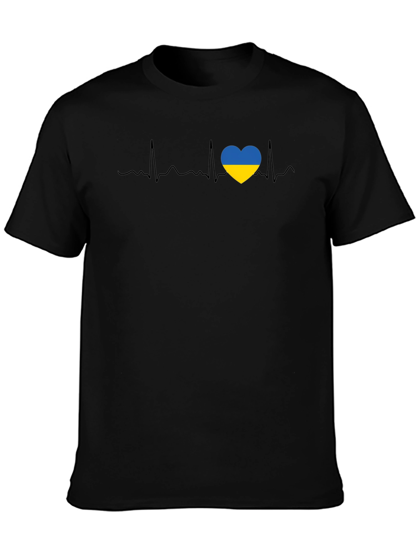 Ukraine Heartbeat T-Shirt - Support Ukraine