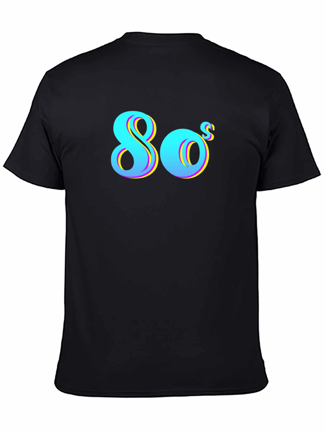 Retro 80s Graphic Tee - Black