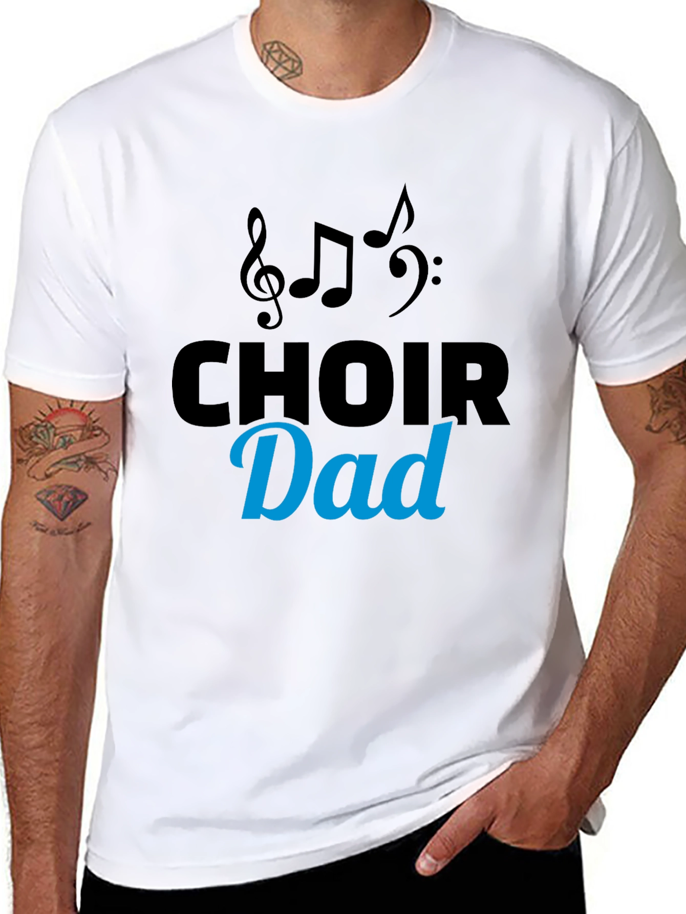 Choir Dad Graphic Tee - Music Lover Gift