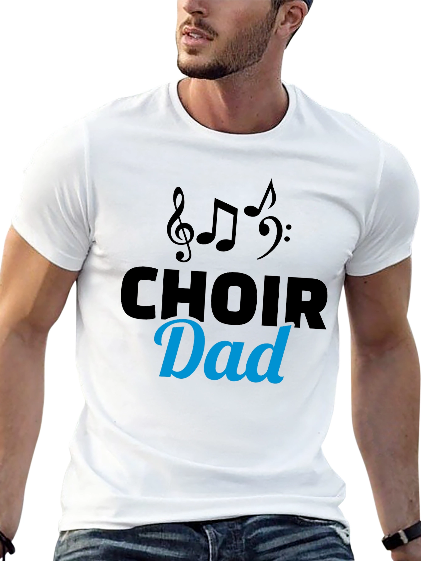 Choir Dad Graphic Tee - Music Lover Gift