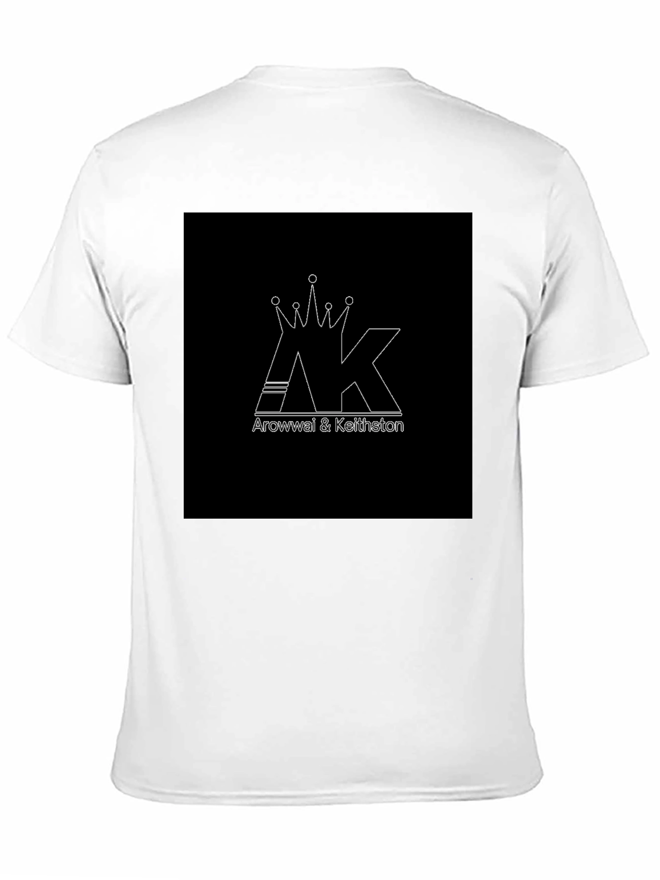 AK Arowwai & Keithston Crown Graphic Black T-Shirt