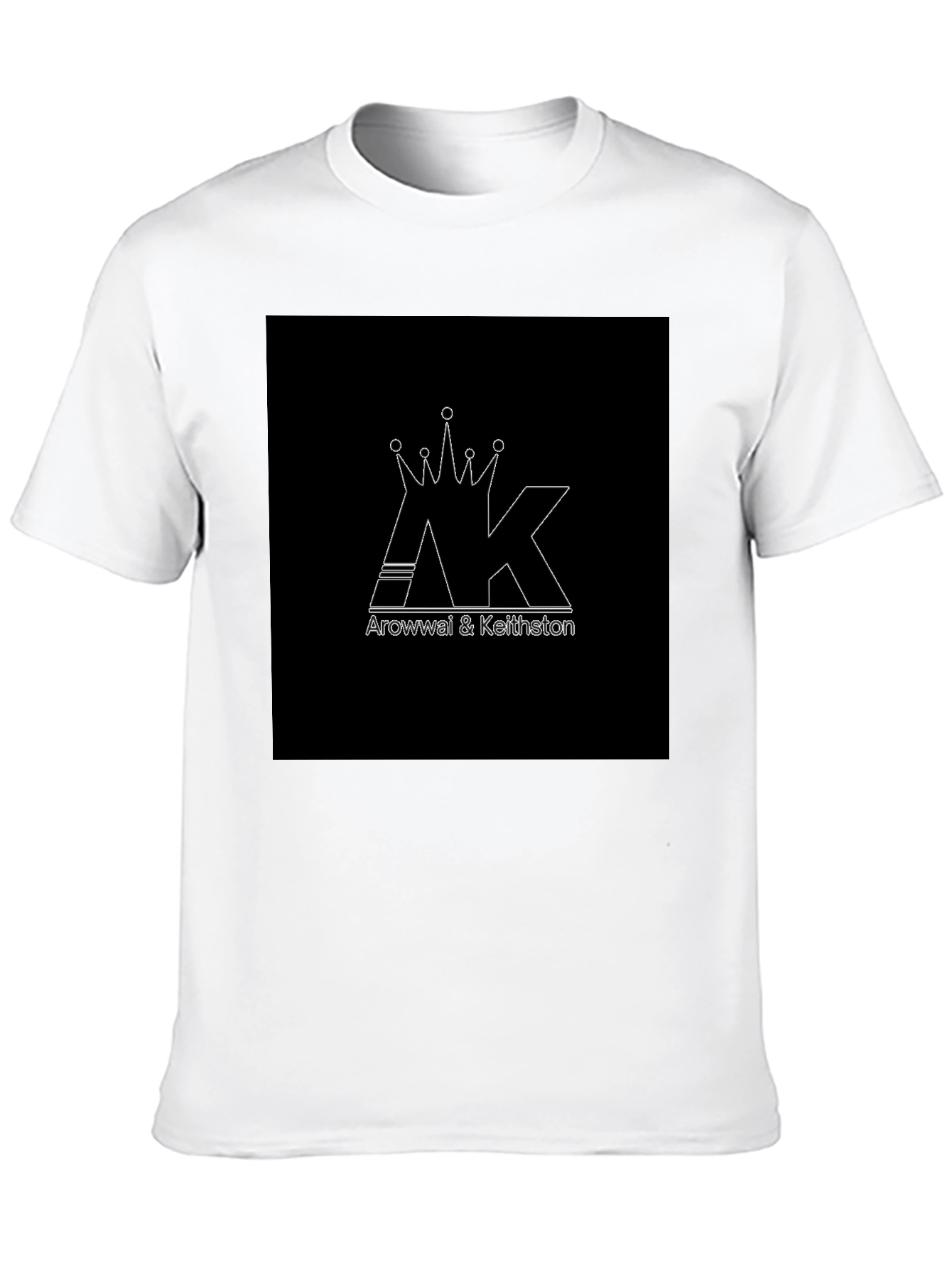 AK Arowwai & Keithston Crown Graphic Black T-Shirt
