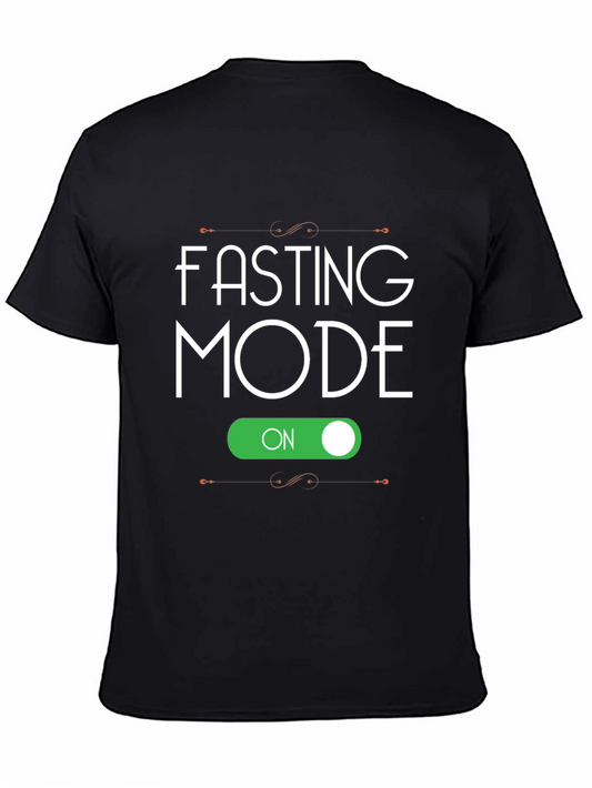 Fasting Mode On Black T-Shirt
