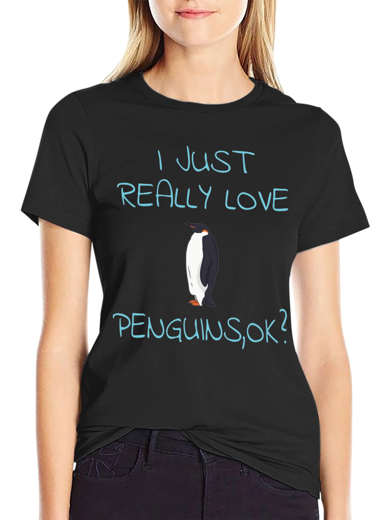 I Love Penguins T-Shirt - Novelty Graphic Tee