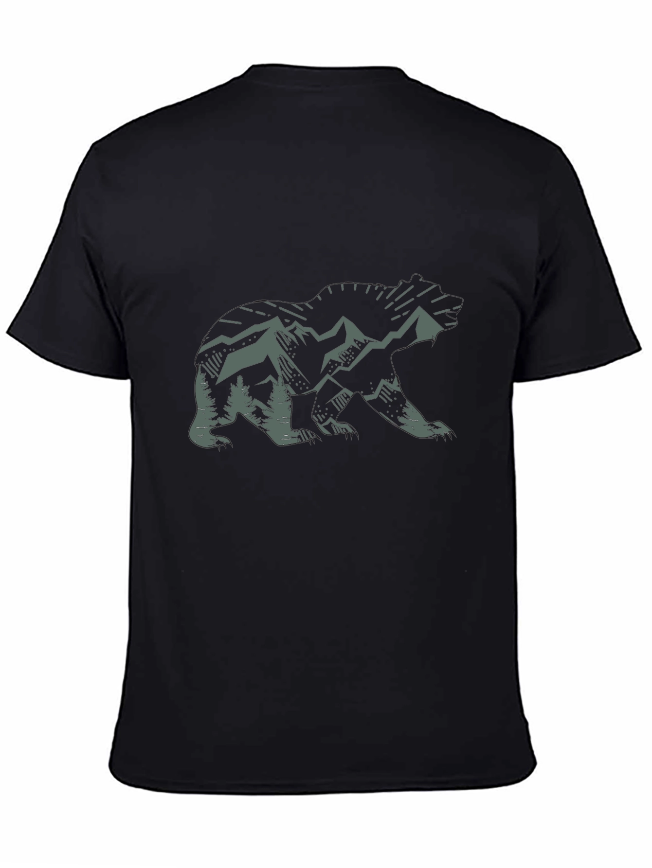 Nature Bear Graphic Tee - Outdoor Adventure Shirt