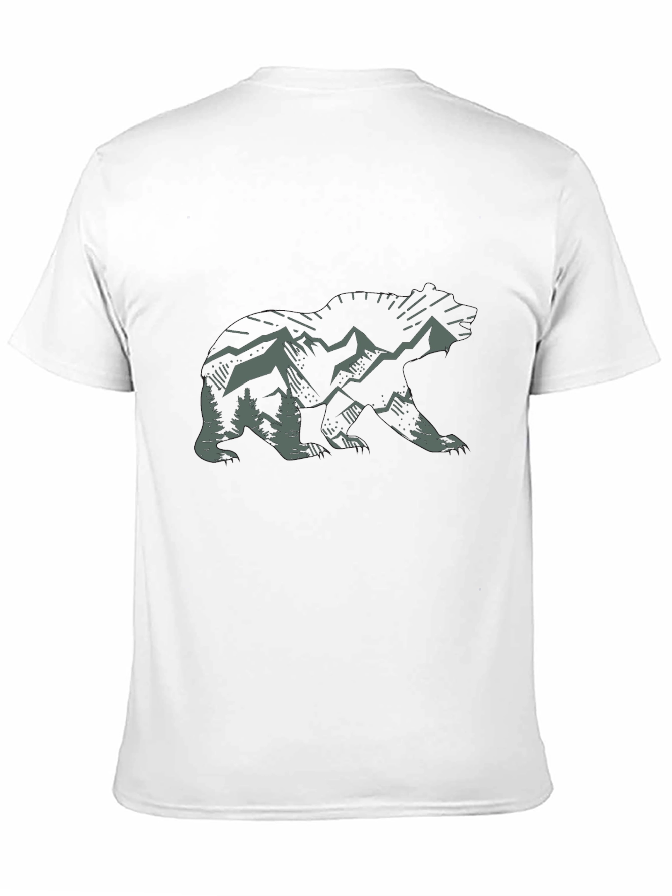 Nature Bear Graphic Tee - Outdoor Adventure Shirt
