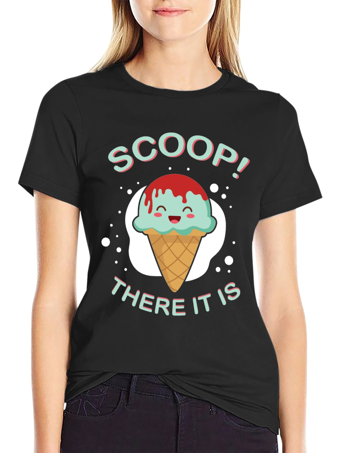 Scoop! Graphic Print T-Shirt