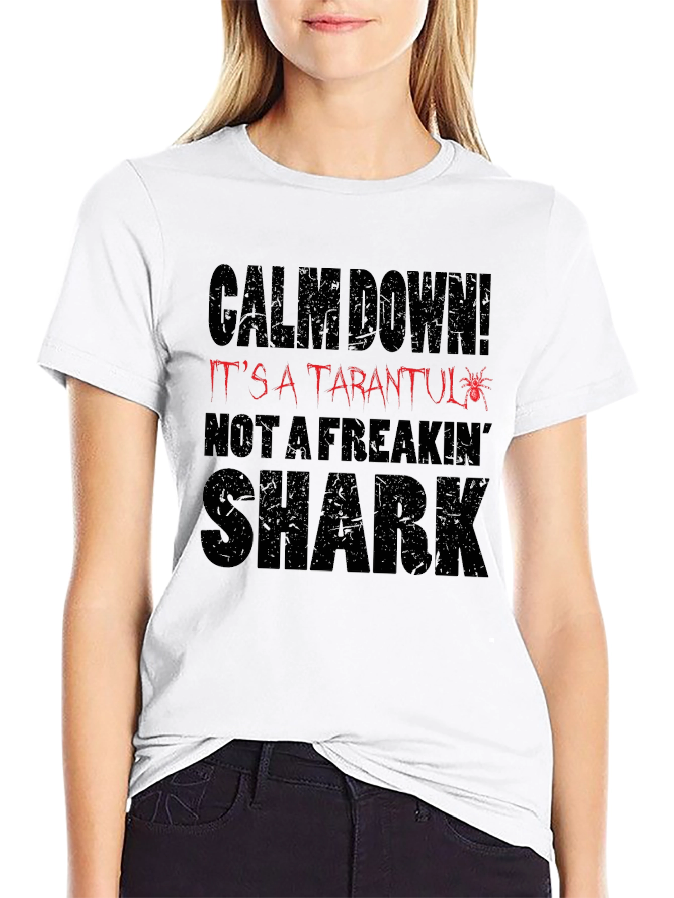 Calm Down Tarantula Mens Graphic T-Shirt