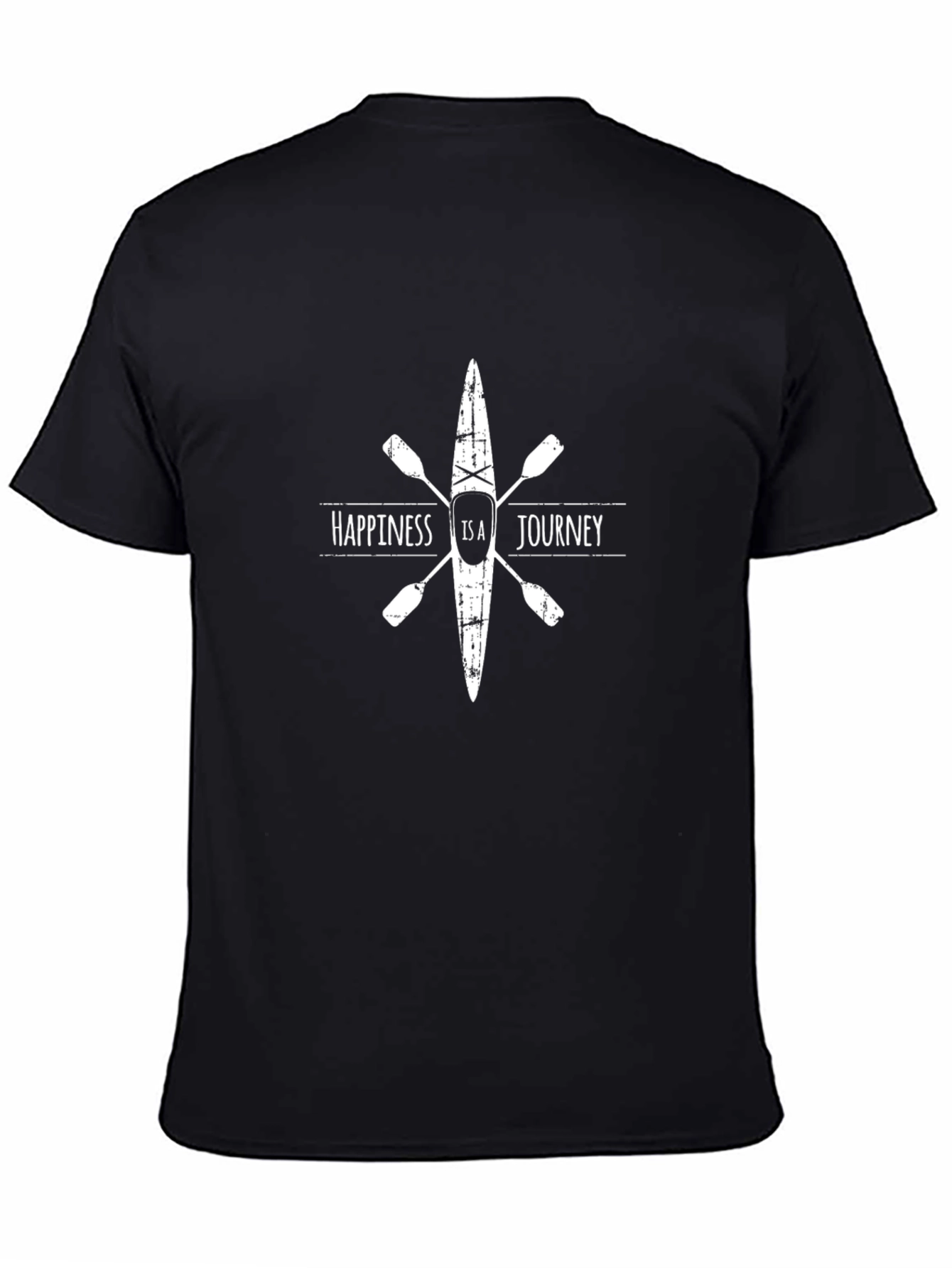 Happiness is a Journey T-Shirt Kayak Paddle Design