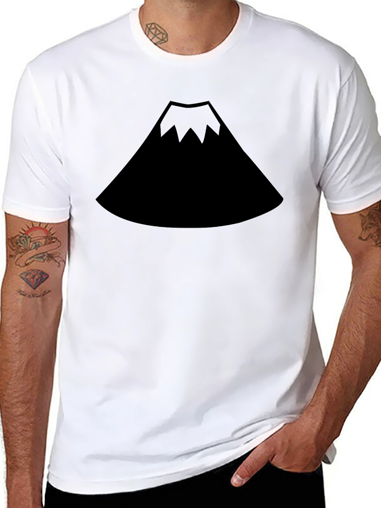 Mount Fuji Graphic Black T-Shirt