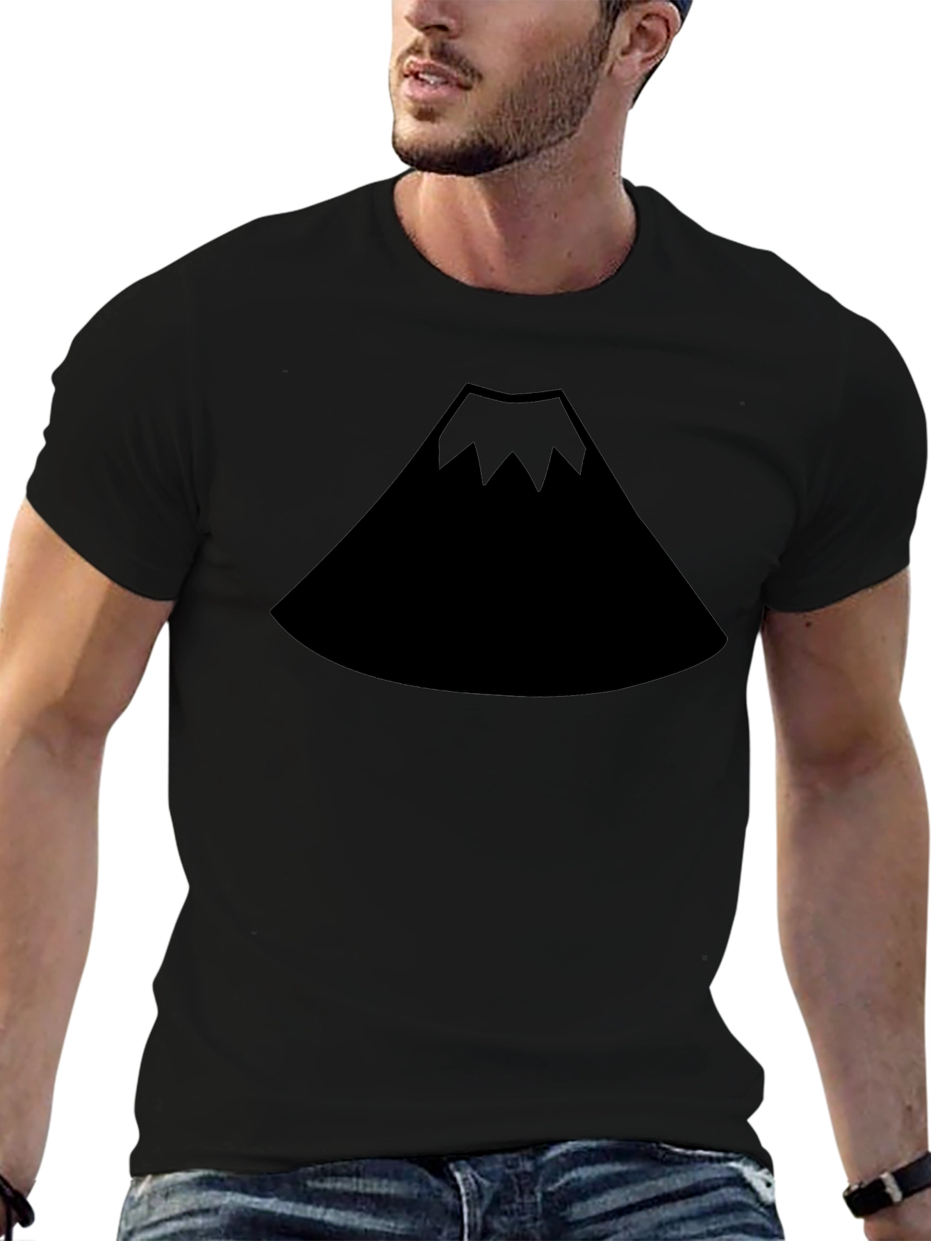 Mount Fuji Graphic Black T-Shirt