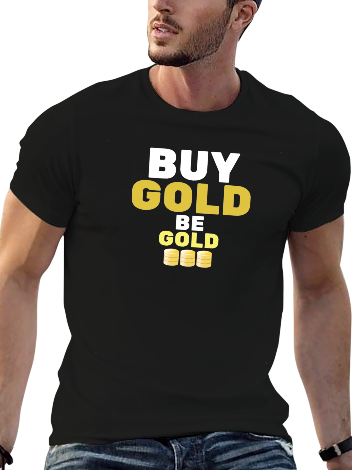 Buy Gold Be Gold Graphic Tee