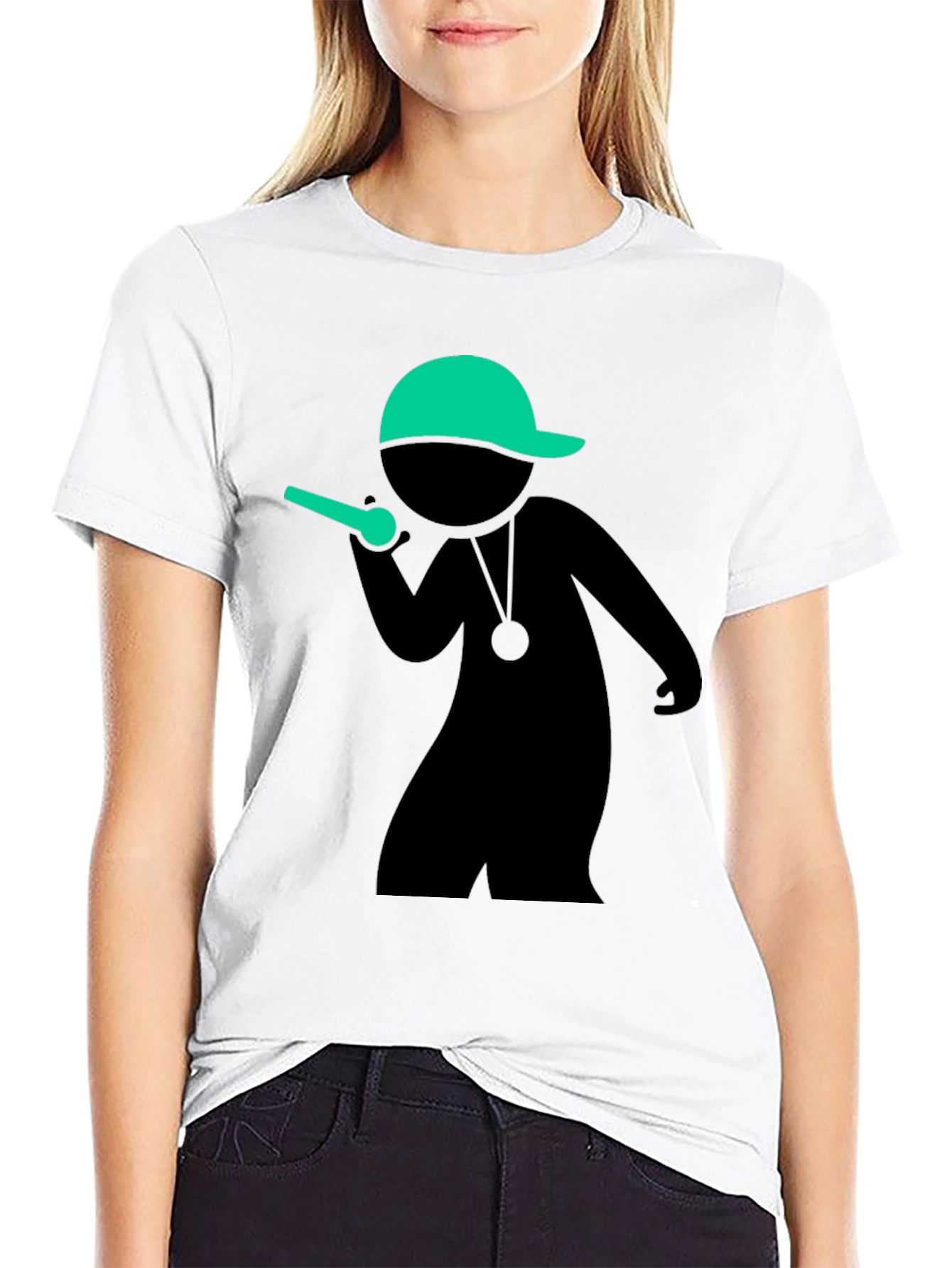 Cool MC Stick Figure Black T-Shirt