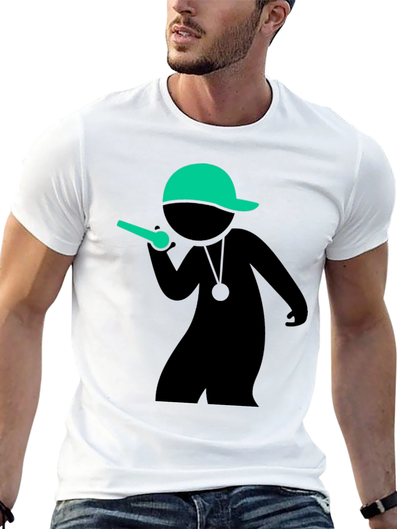 Cool MC Stick Figure Black T-Shirt