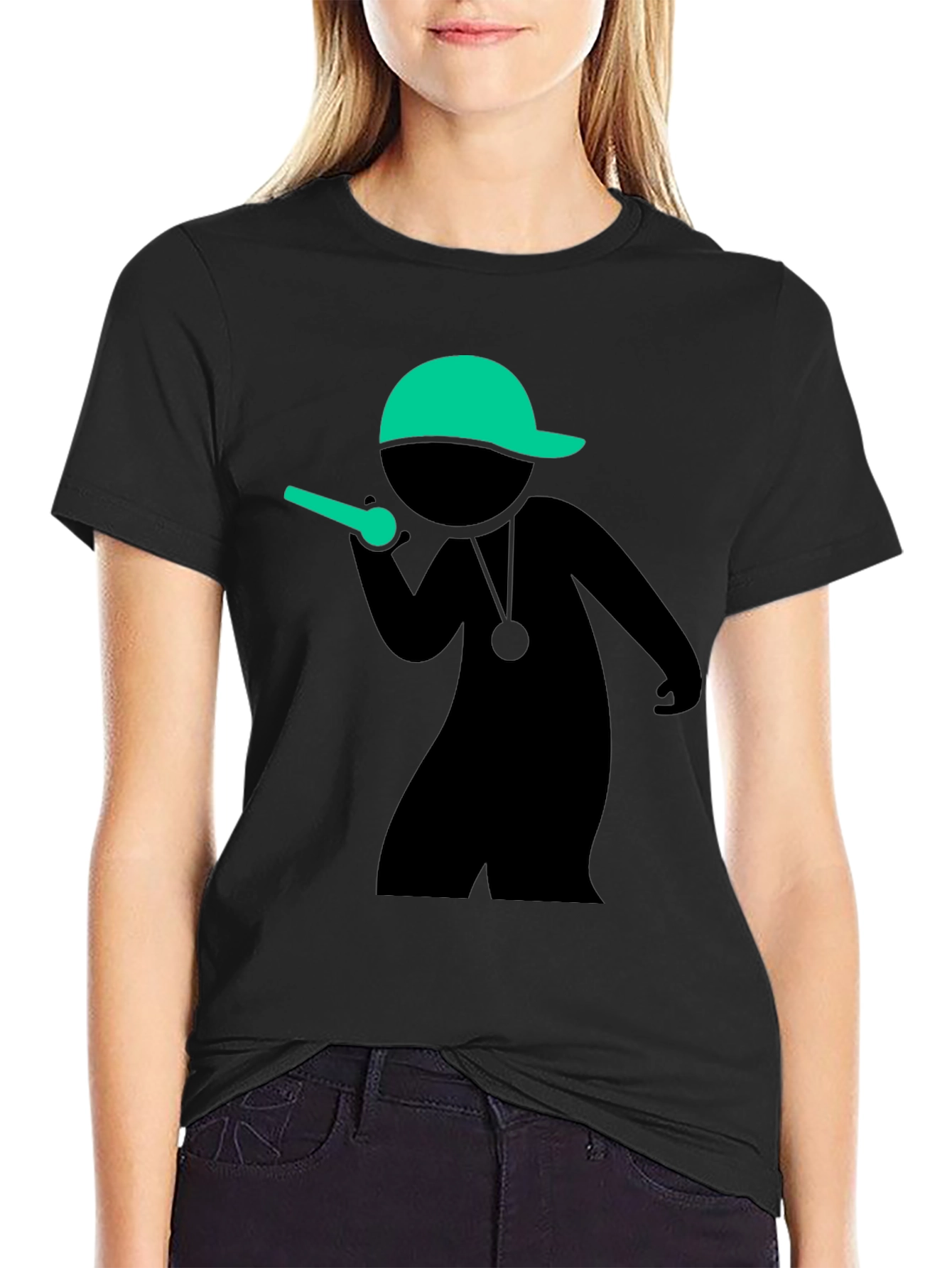 Cool MC Stick Figure Black T-Shirt