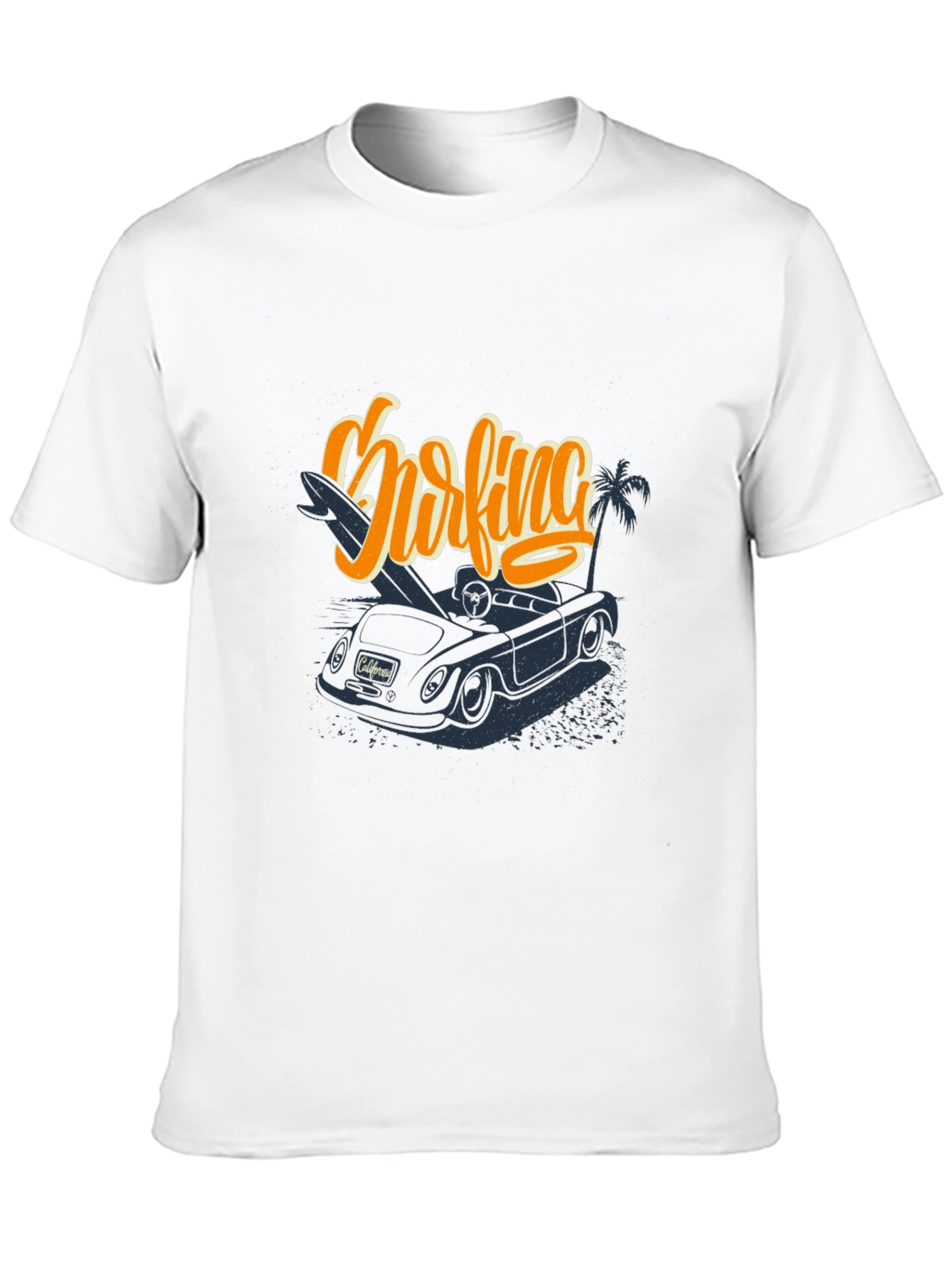 Surfing California Car Graphic T-Shirt