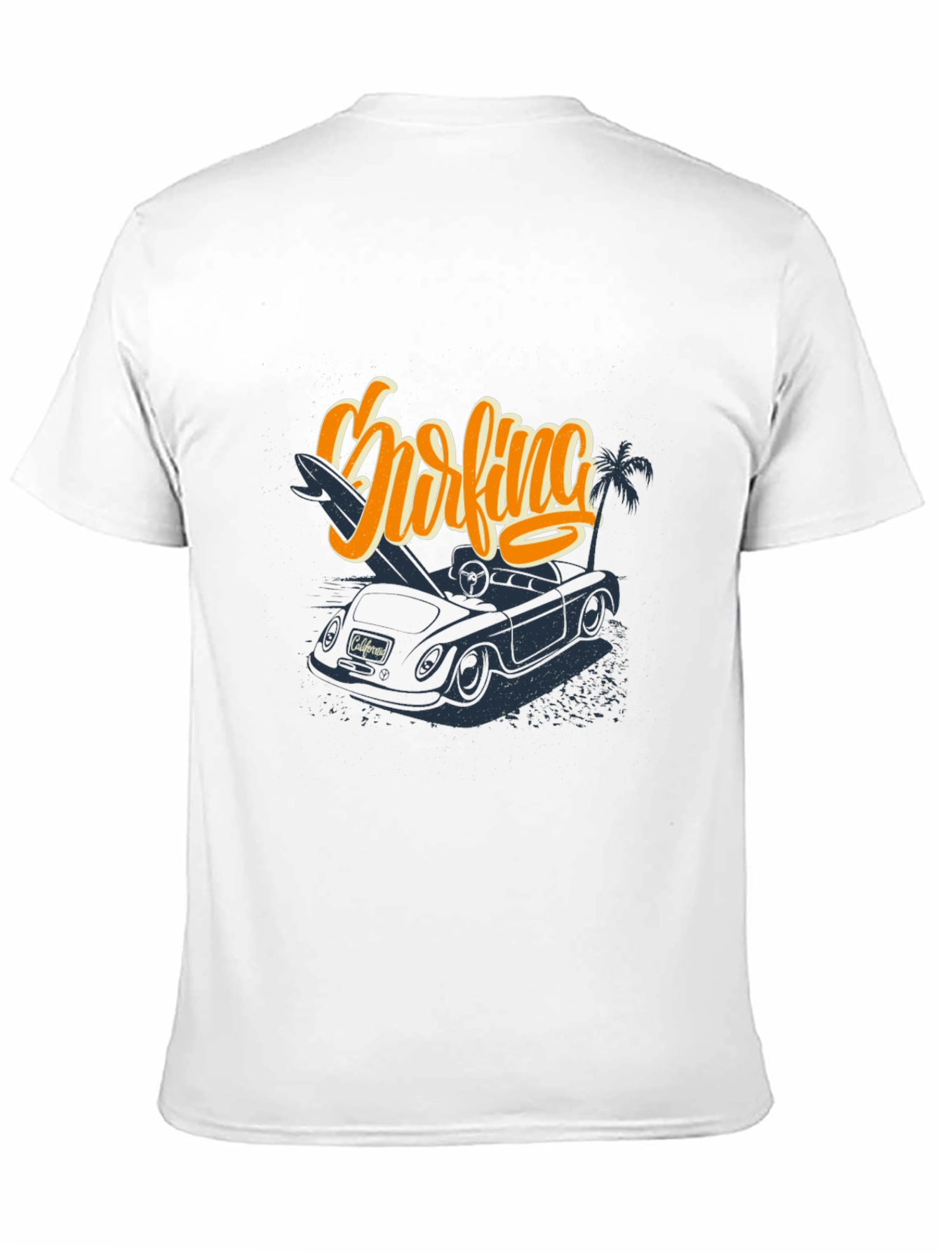 Surfing California Car Graphic T-Shirt