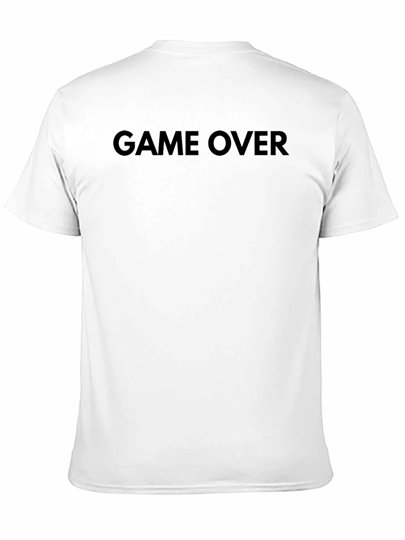 Game Over Black T-Shirt - Classic Graphic Tee