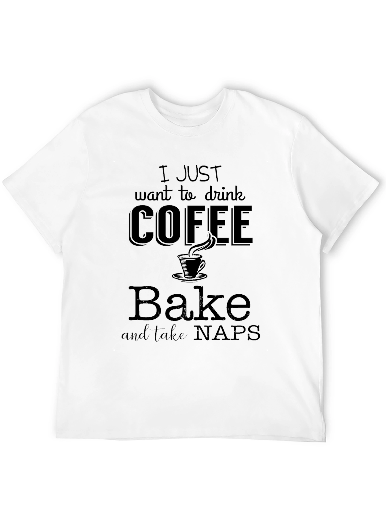 Coffee Bake Naps Graphic T-Shirt